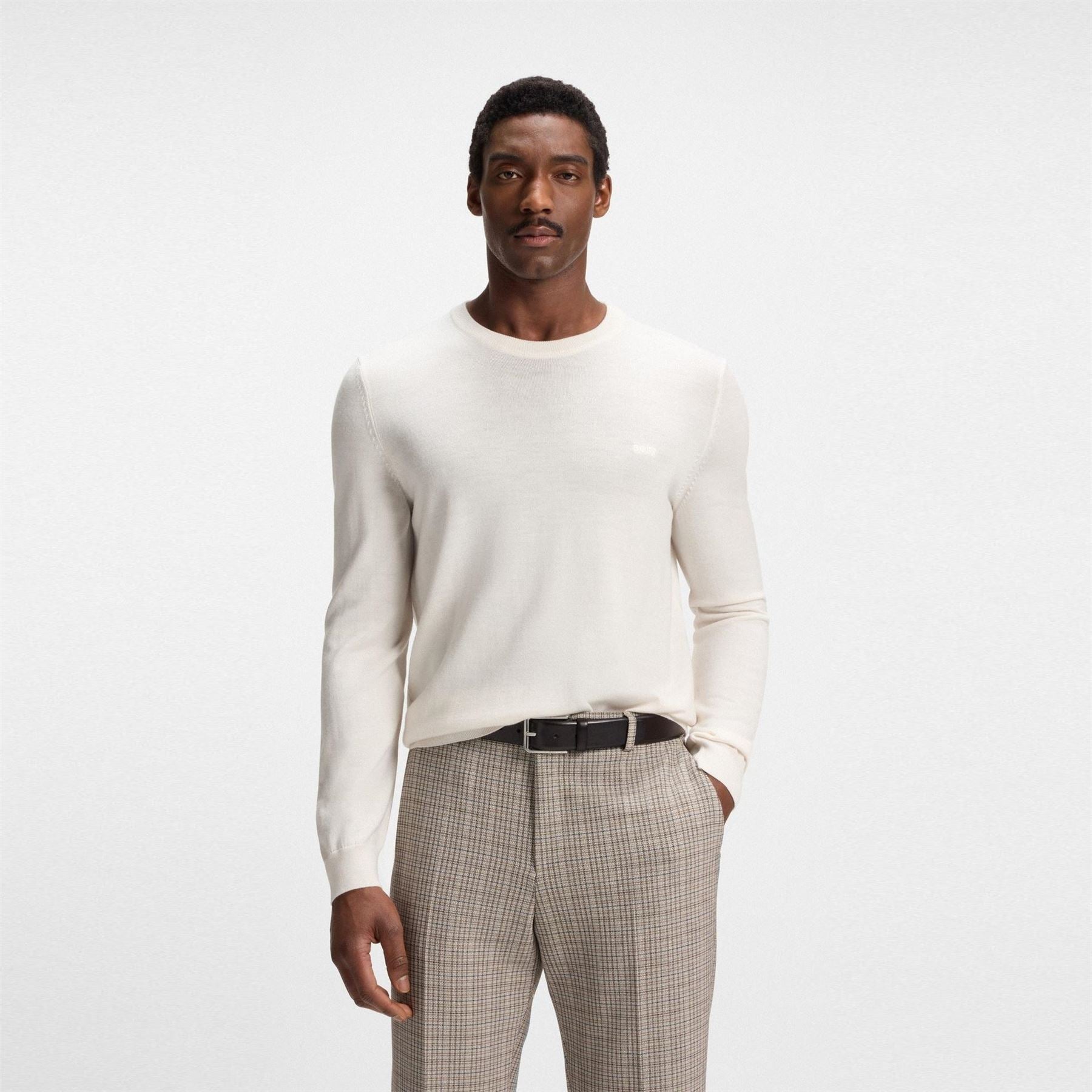 Boss Botto L 01 Black Classic Fit Crew Neck Jumper