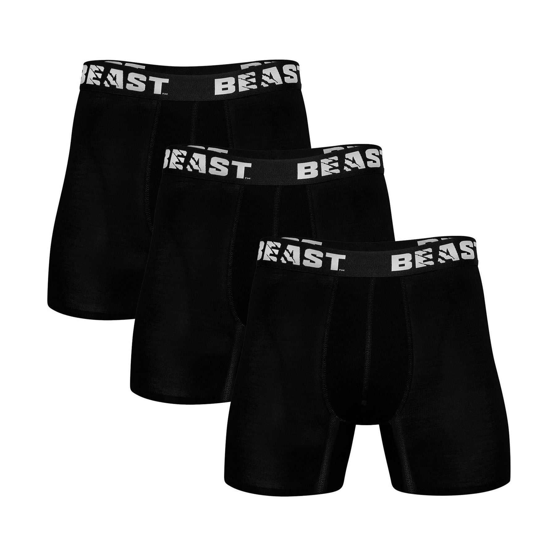 Beast 3 Pack Plain Design Boxer Brief