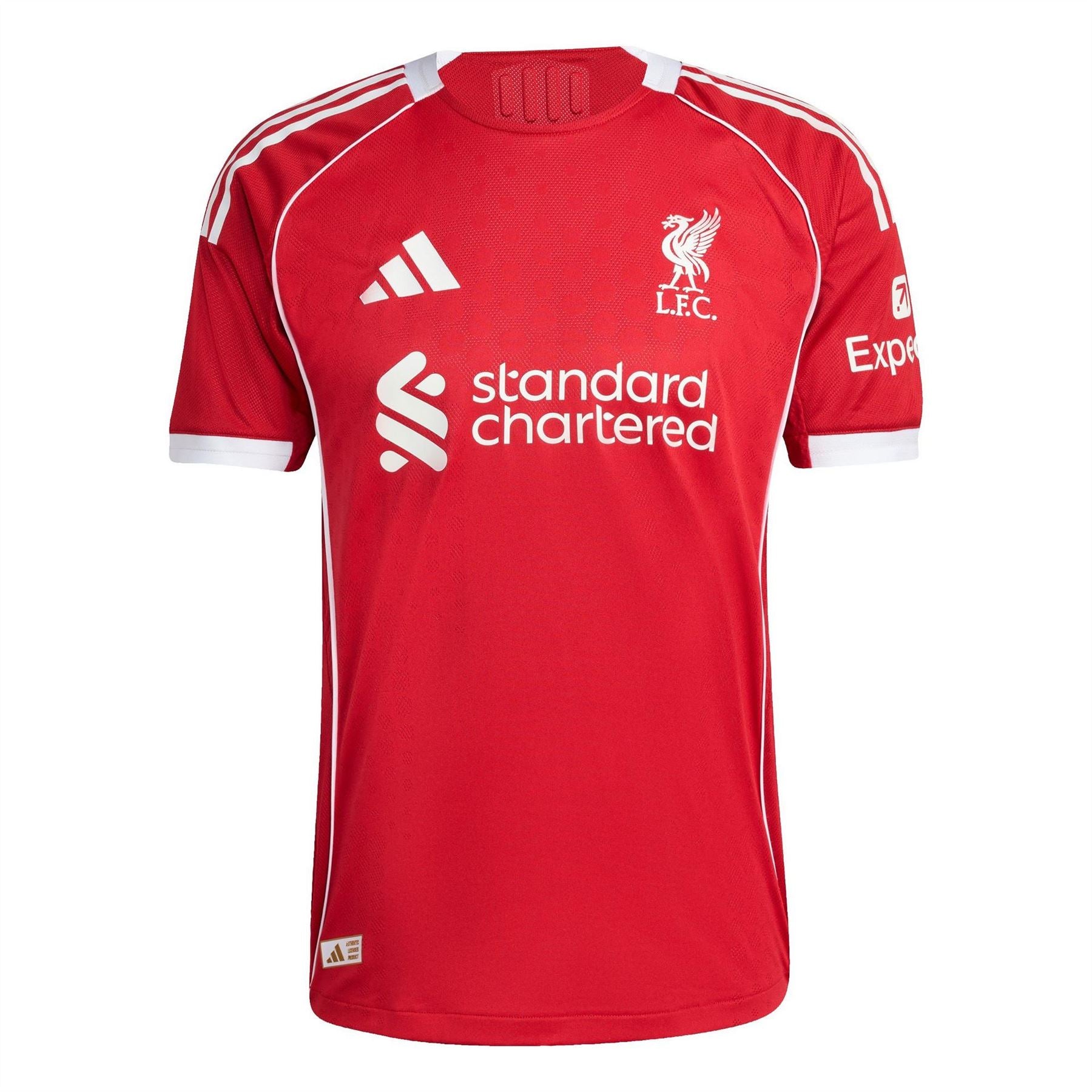adidas Liverpool Authentic Home Shirt 2025 2026 Adults