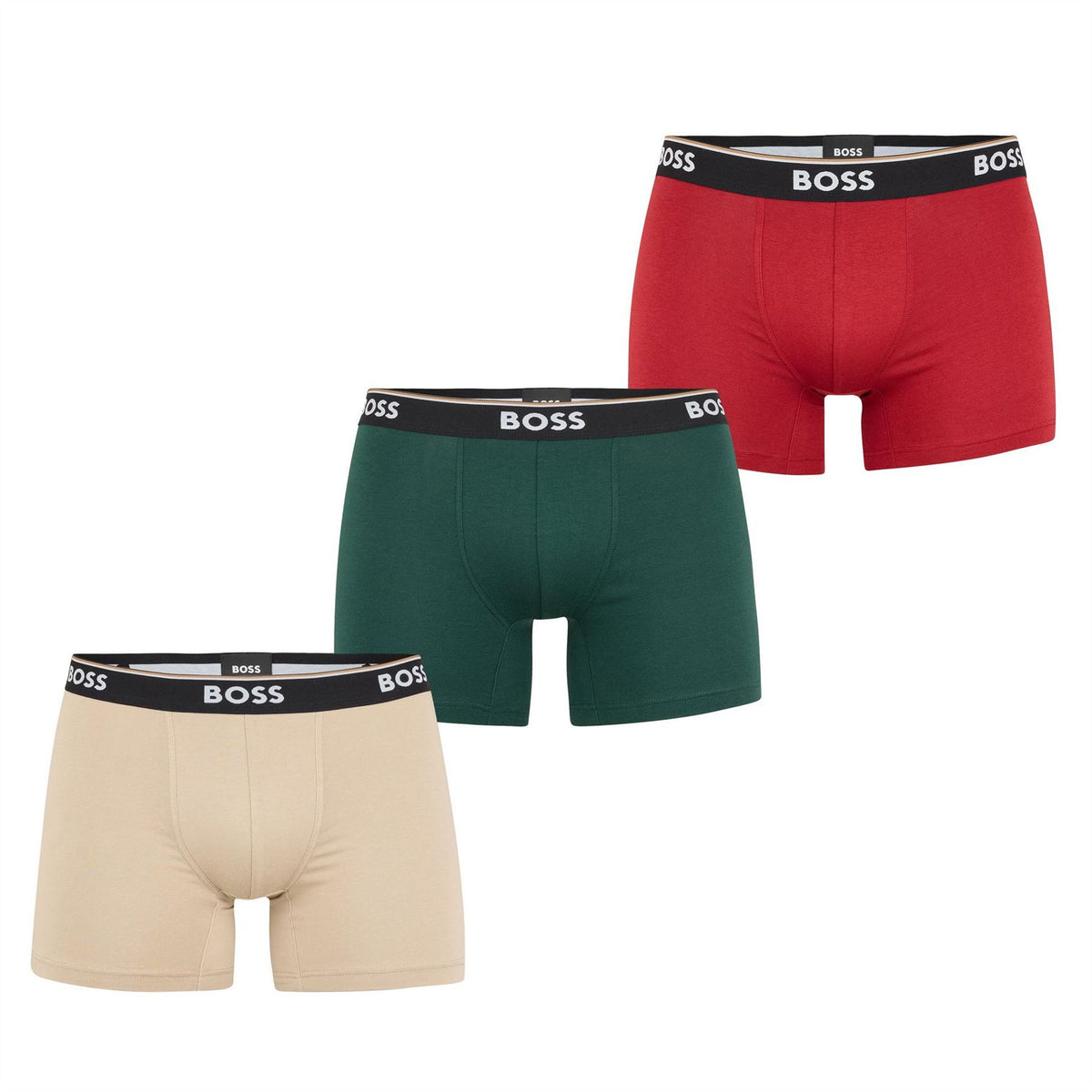 Boss Bodywear 3 Pack Boxer Briefs with Logo Detail