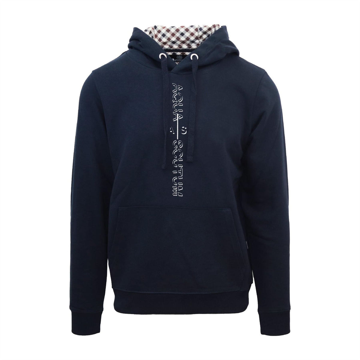 Aquascutum Lacoste Lettering Hooded Neck Long Sleeve Sweatshirt
