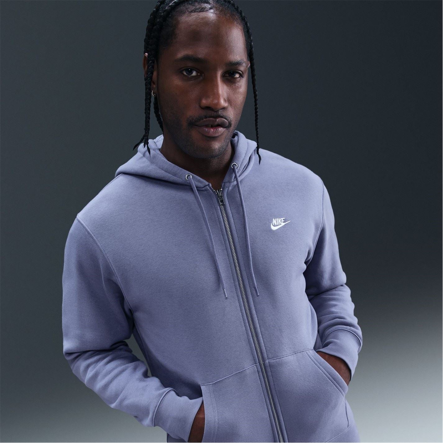 Nike Mens Sportswear Club Fleece Full Zip Hoodie