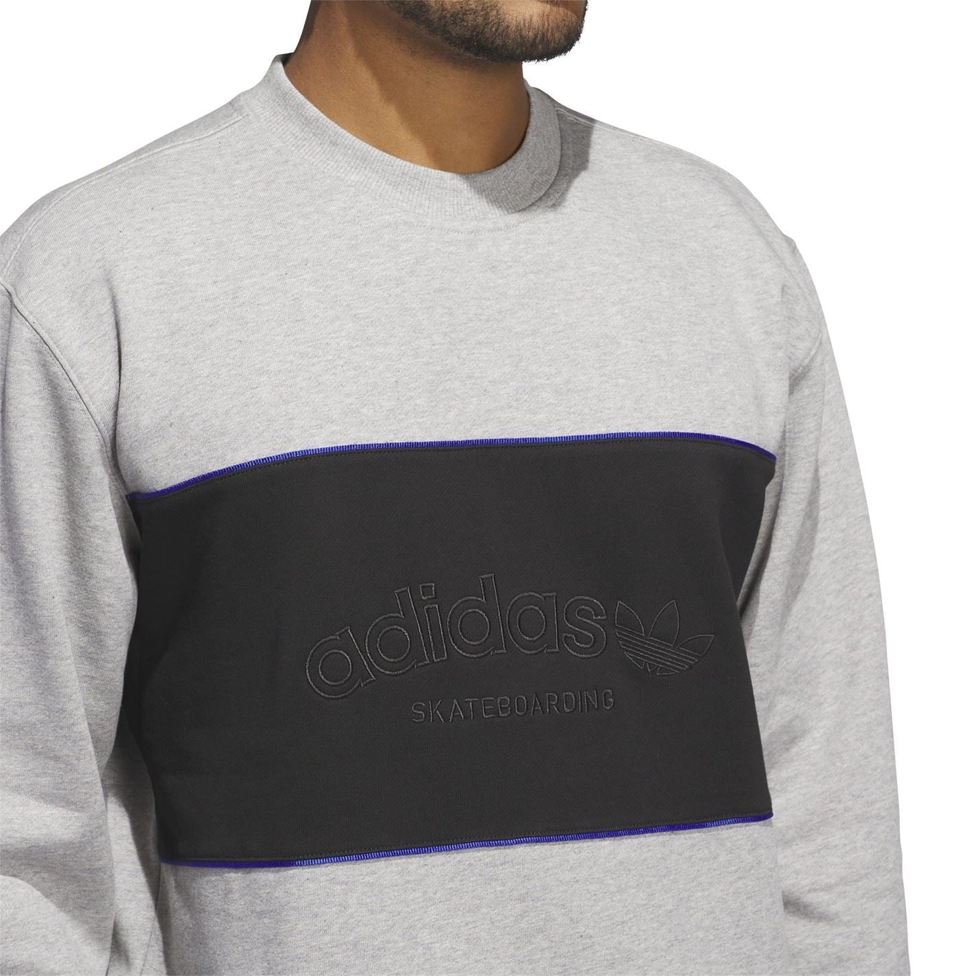 adidas Arched Lettering Regular Fit Long Sleeve Sweatshirt