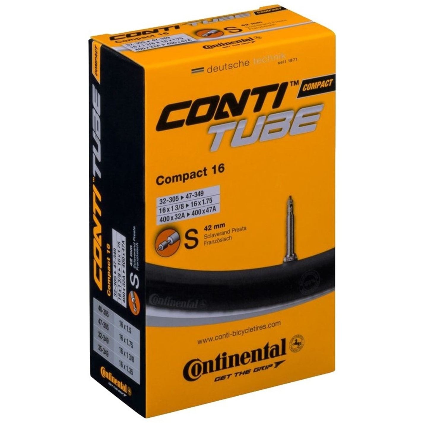 Continental Cpct16 32 47 P42 Bike Tube Junior