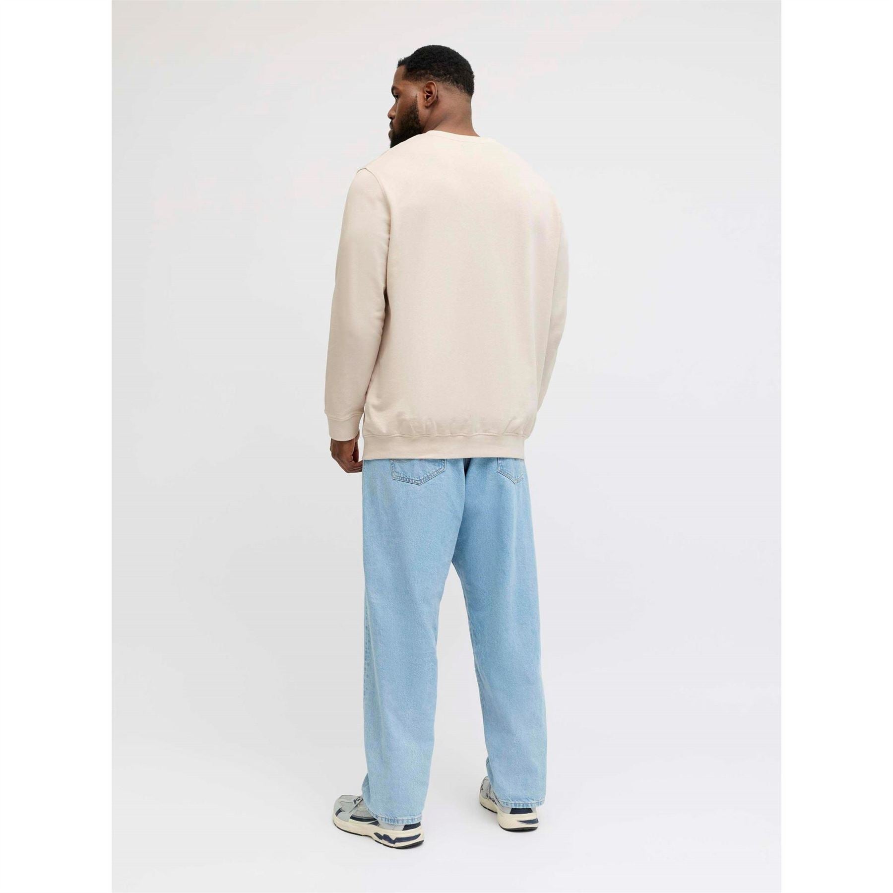 Jack and Jones Archive Printed Logo Crew Neck Long Sleeve Sweatshirt