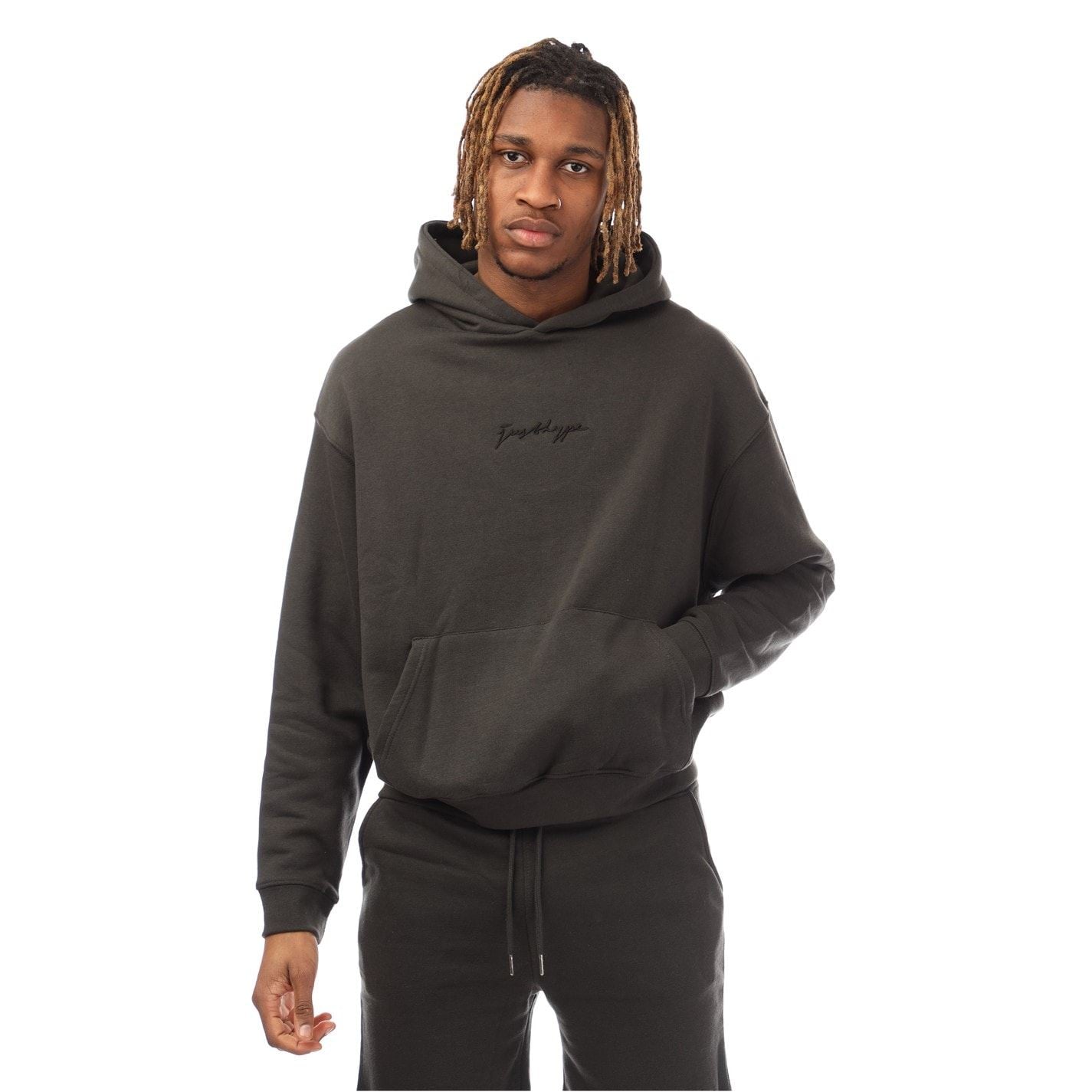 Hype Hooded Lettering Regular Fit Sweatshirt