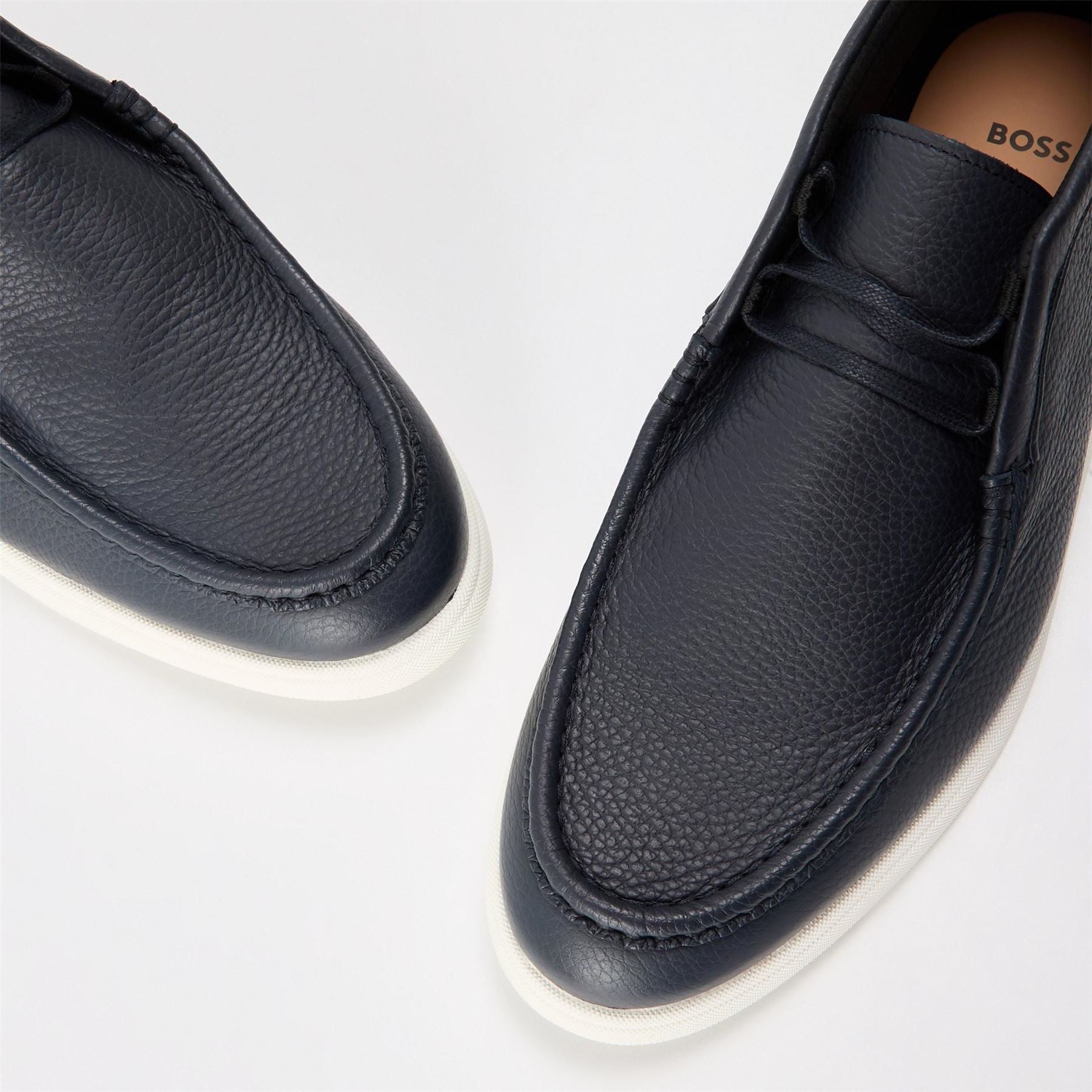 Boss Sienne Textured Moc Toe Chukka Boots