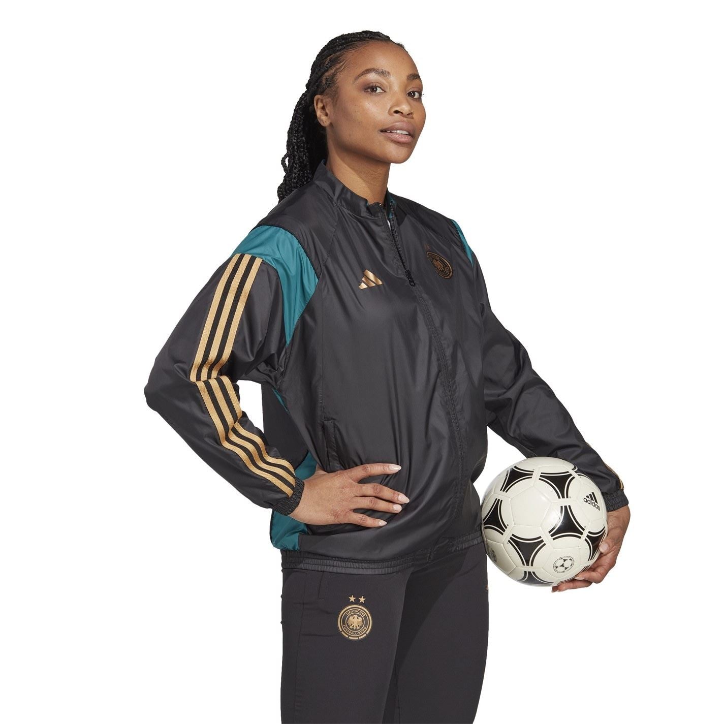 adidas Womens Germany Pre Match Jacket 2022 2023