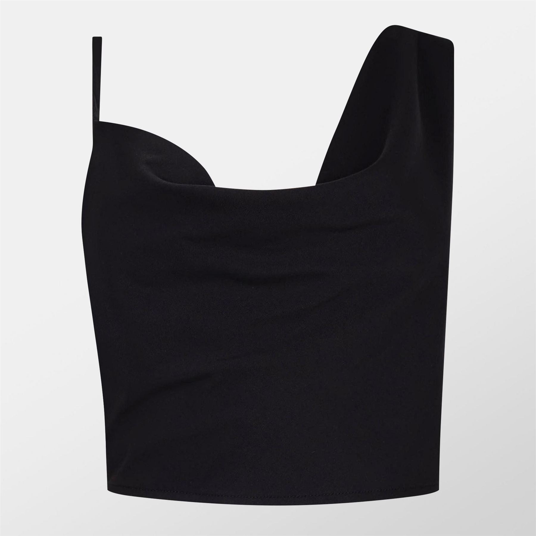 Missy Empire Womens Asymmetric Cowl Neck Top