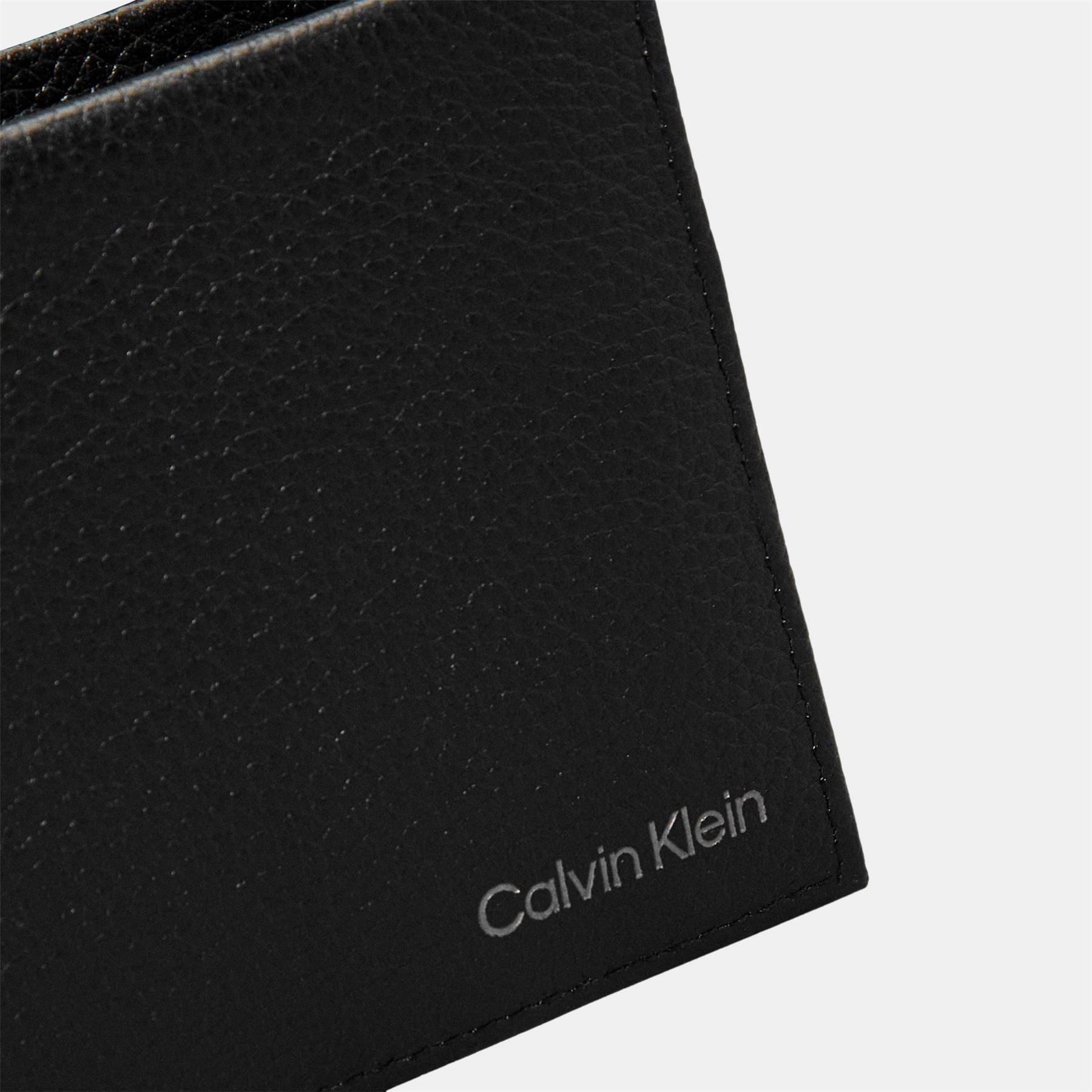 Calvin Klein Warmth Textured Embossed Logo Bifold Wallet