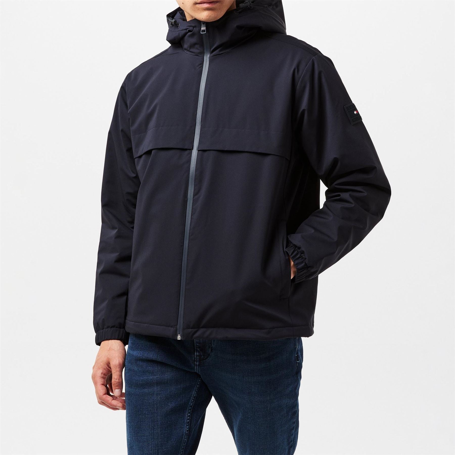 Tommy Hilfiger Technical Hooded Long Sleeve Zip Windbreaker