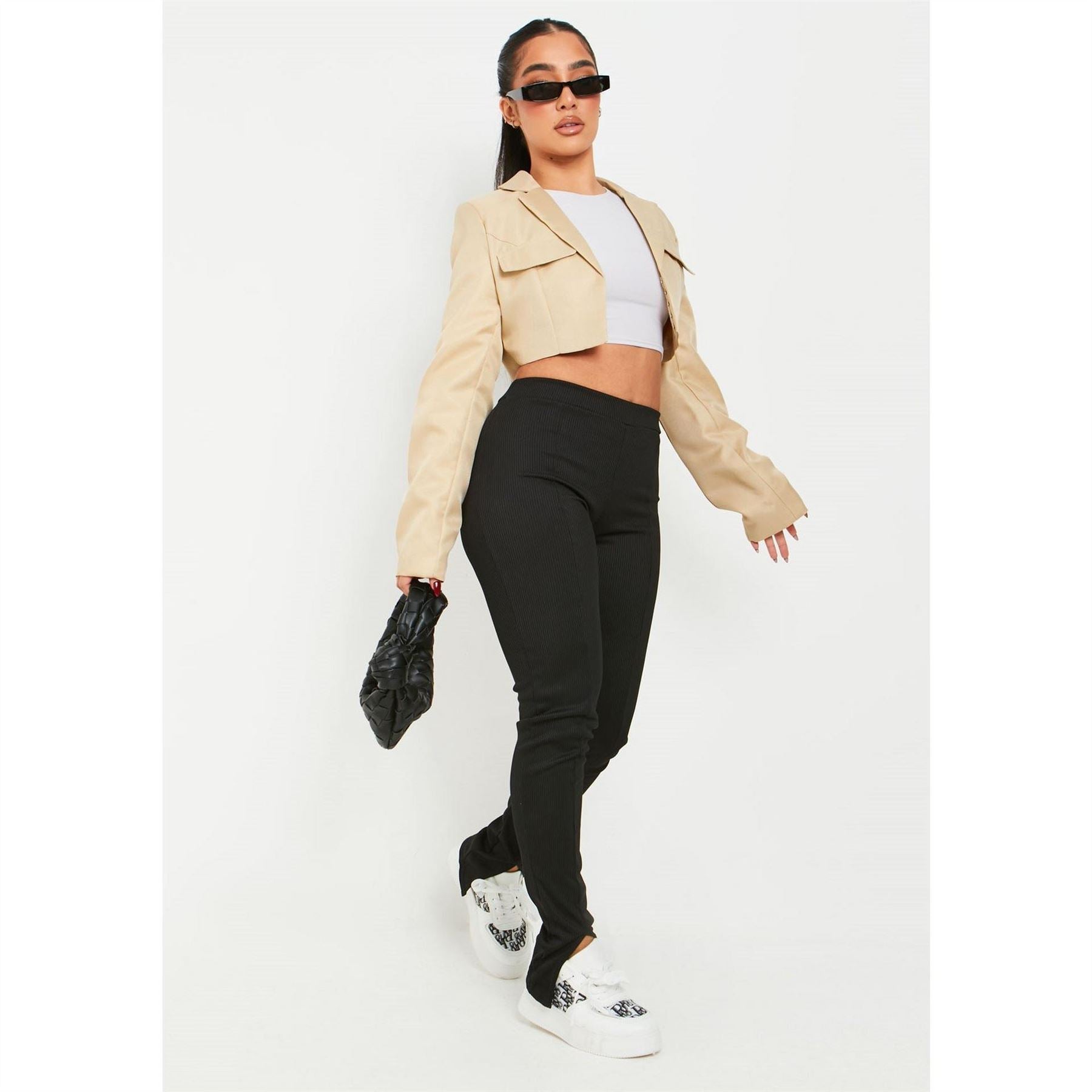 Missy Empire Womens Thick Rib Leggings