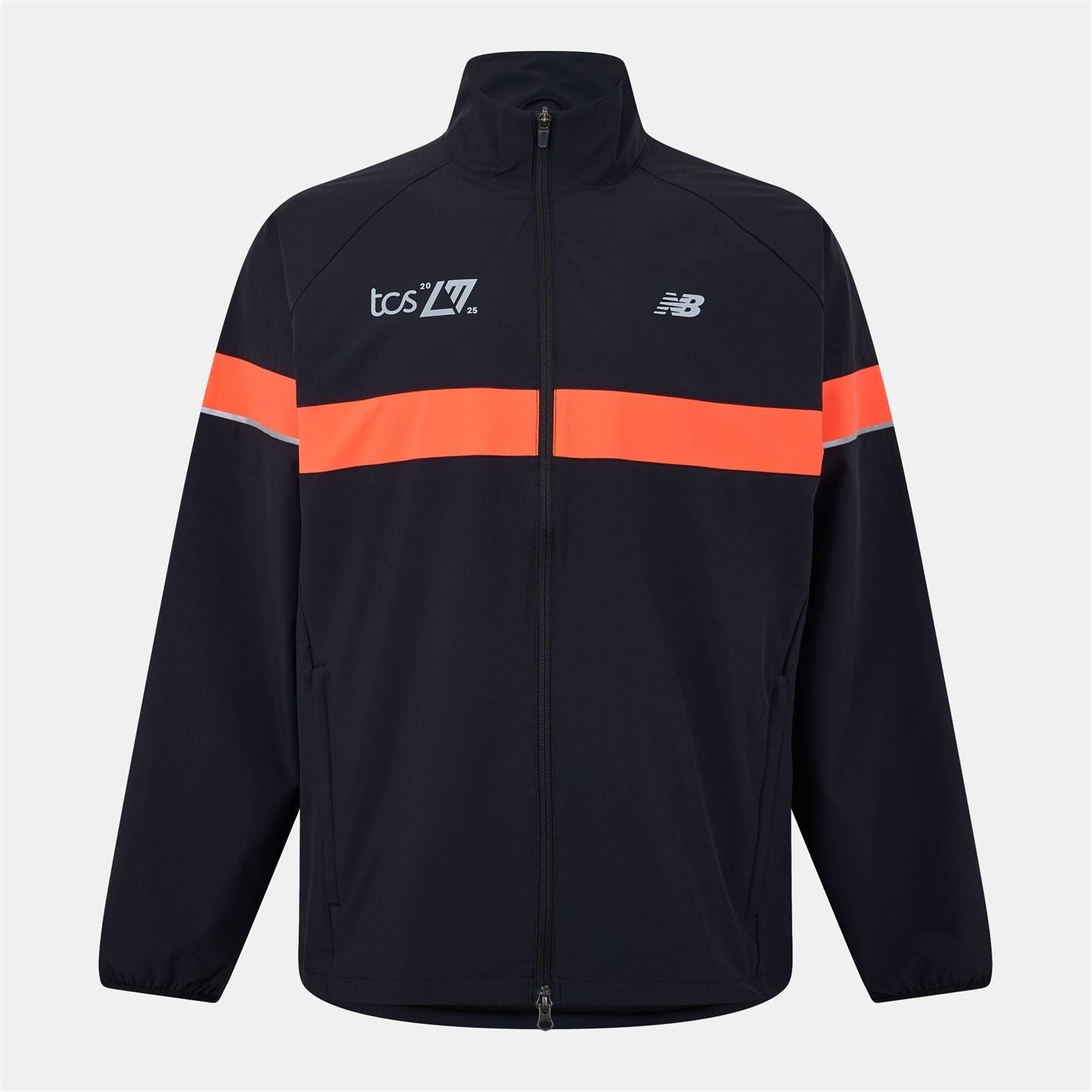 New Balance Balance Reflective Ribbon High Neck Elasticated Cuff Running Jacket