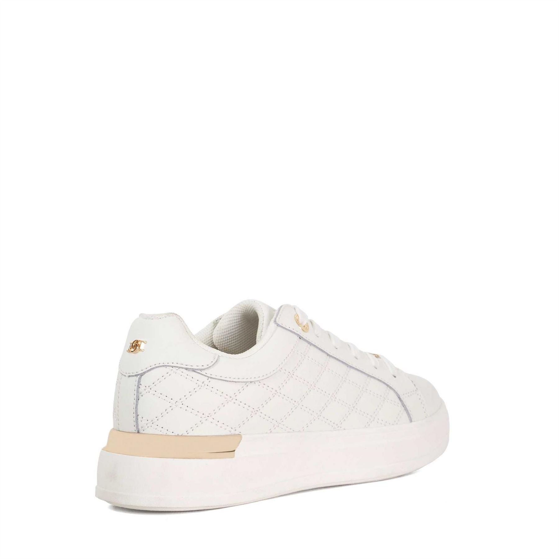 Dune London Elba Textured Lace-Up Platform Trainers