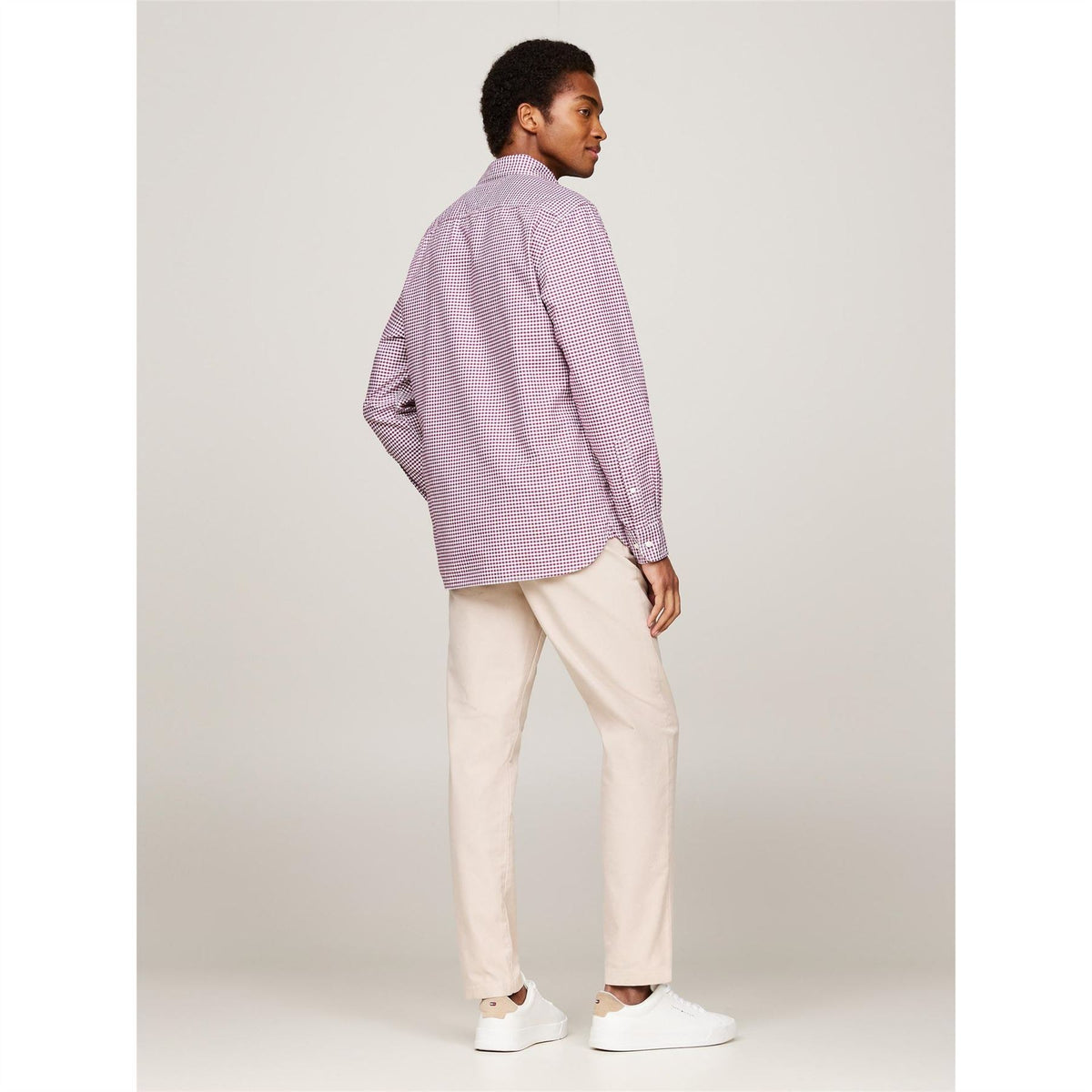 Tommy Hilfiger Oxford Gingham Cotton Long Sleeve Shirt