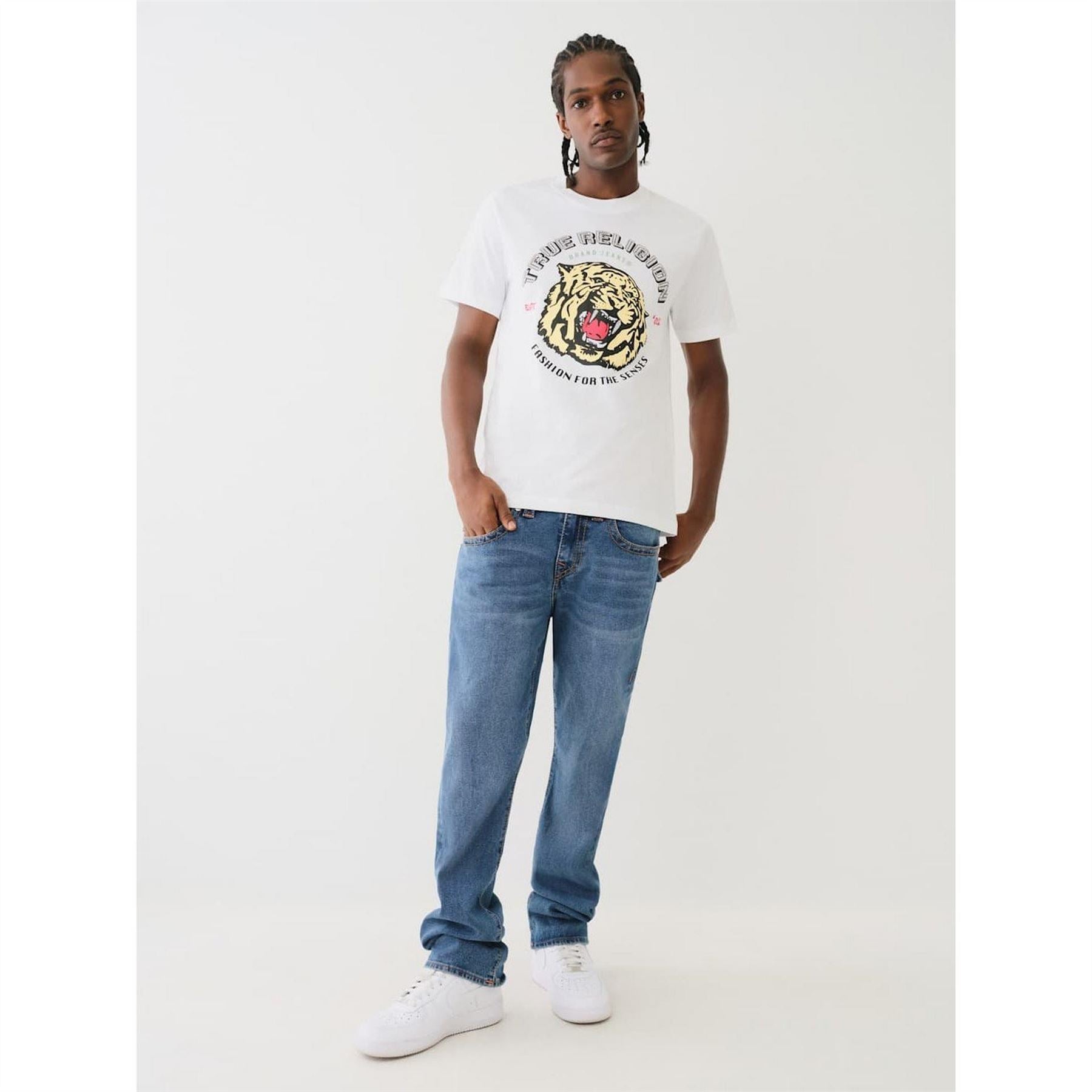 True Religion Regular Fit Crew Neck Short Sleeve T-Shirt