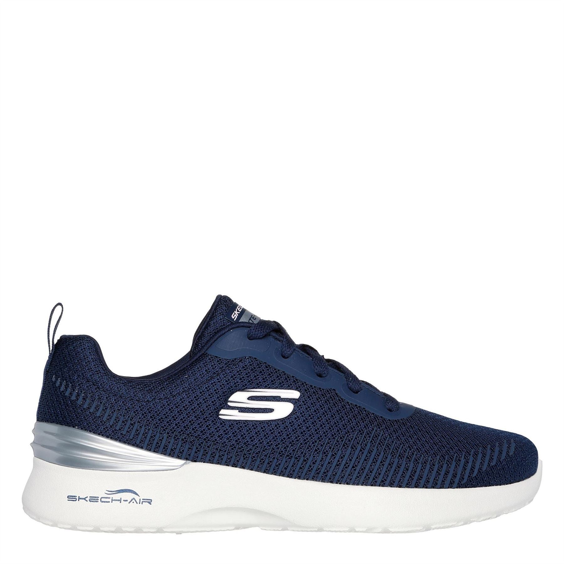 Skechers Womens Print Mesh Lace Up W Memory Foa Slip On Trainers