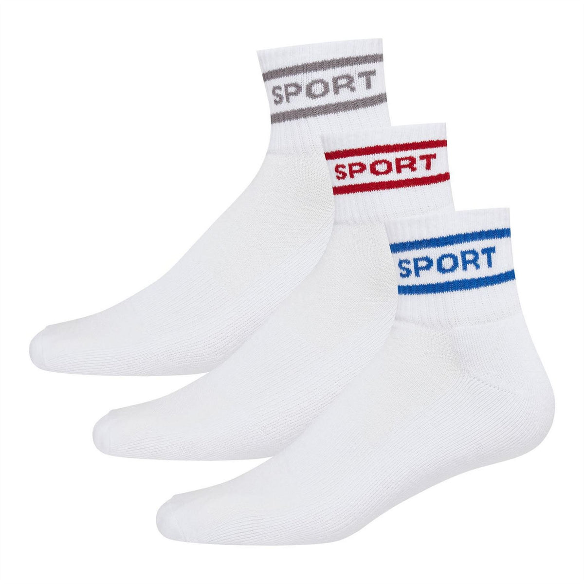 DKNY 3 Pack Sports Socks Apollo