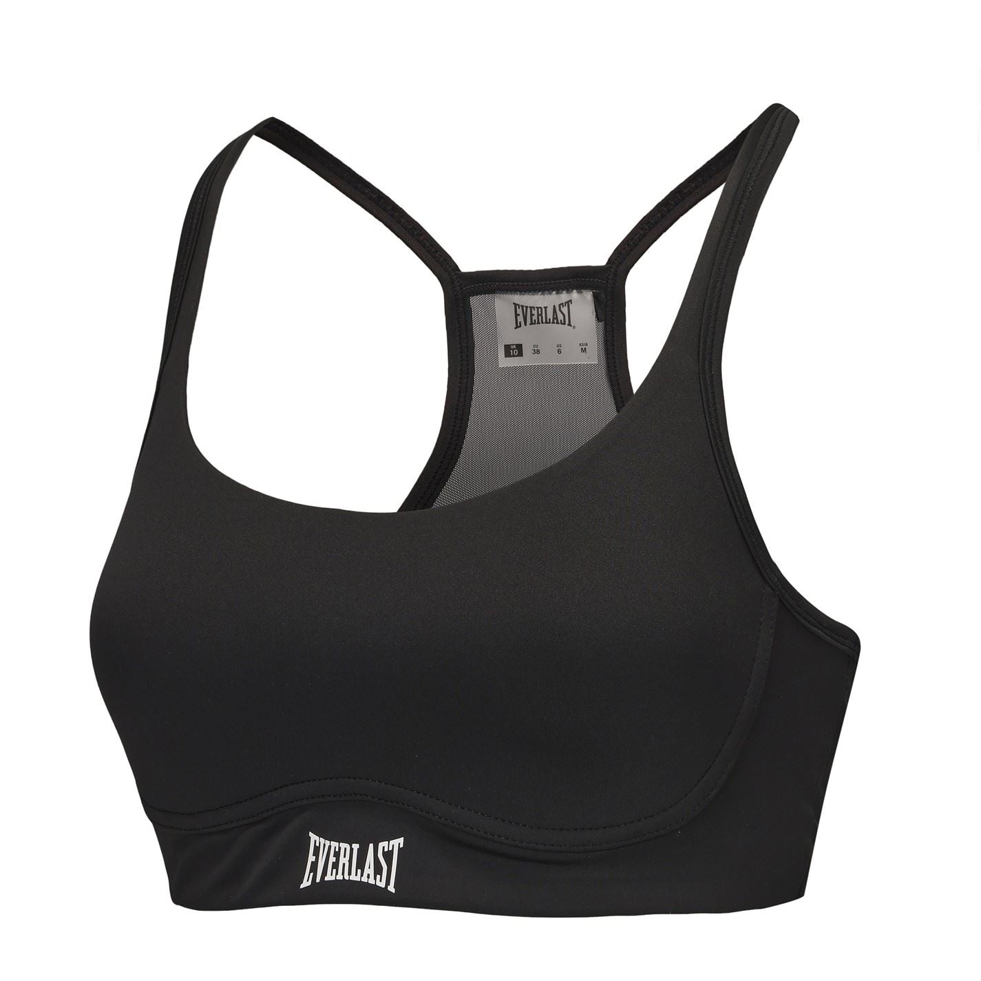 Everlast Cropped Scoop Neck Snug Fit Bra