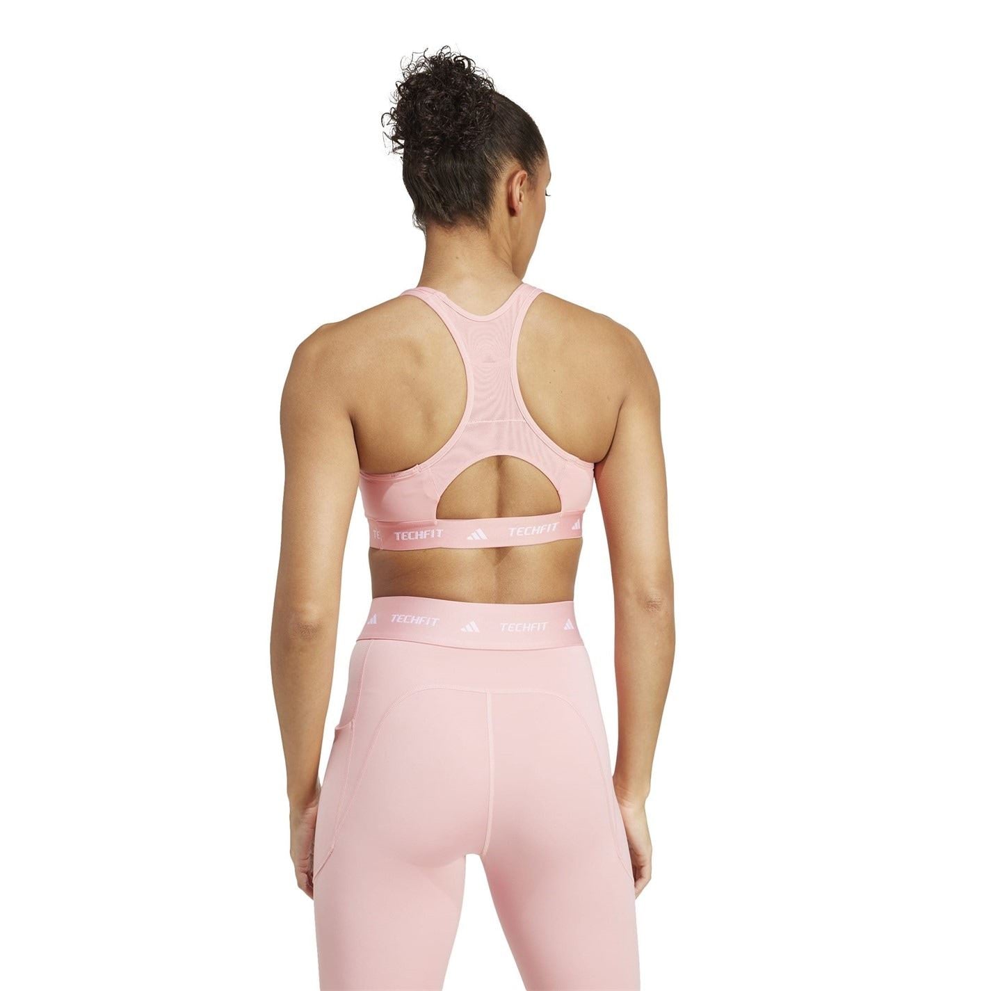 adidas Crew Neck Compression Fit Cropped Bra