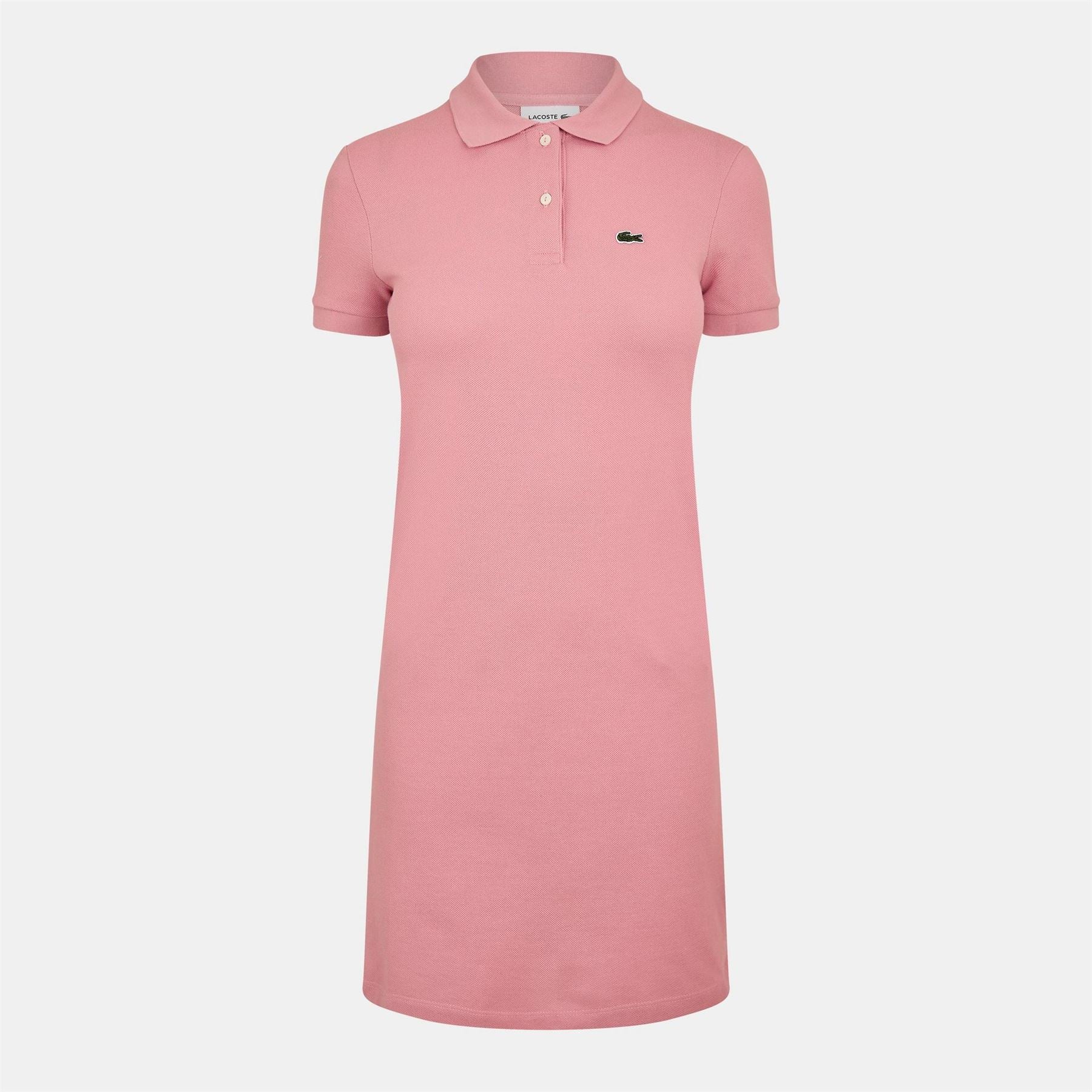 Lacoste Ef7767 Collared Neck Knee Length T-Shirt Dress