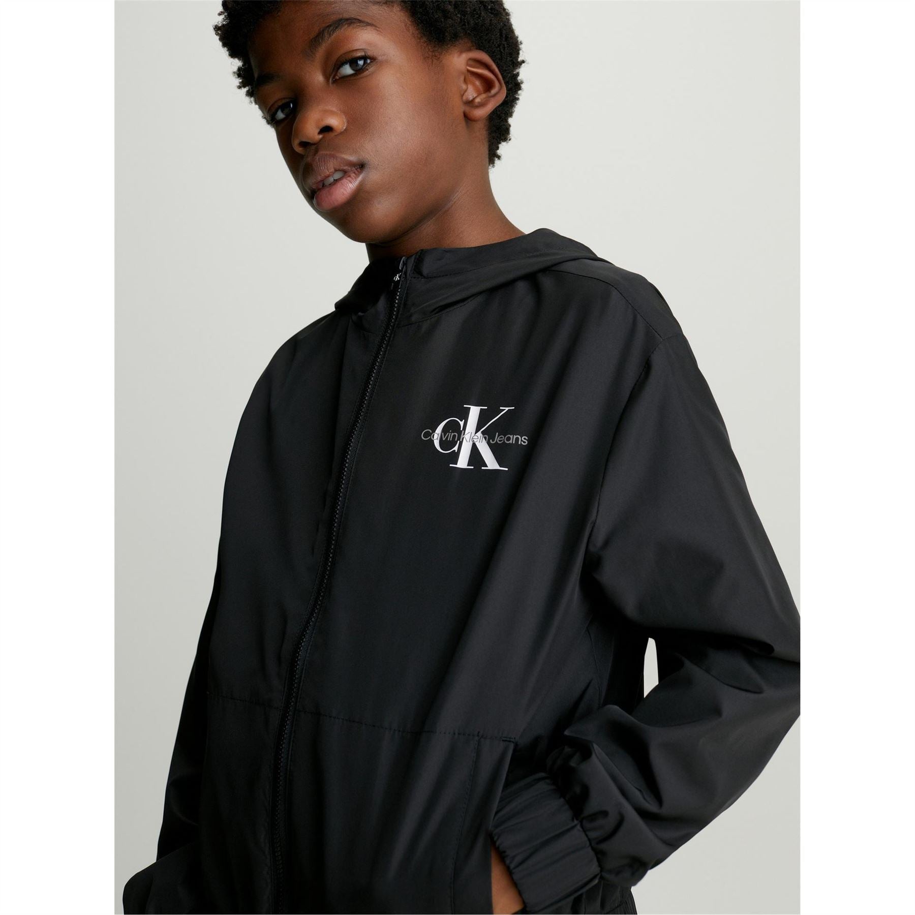 Calvin Klein Jeans Monologo Essential Lightweight Windbreaker