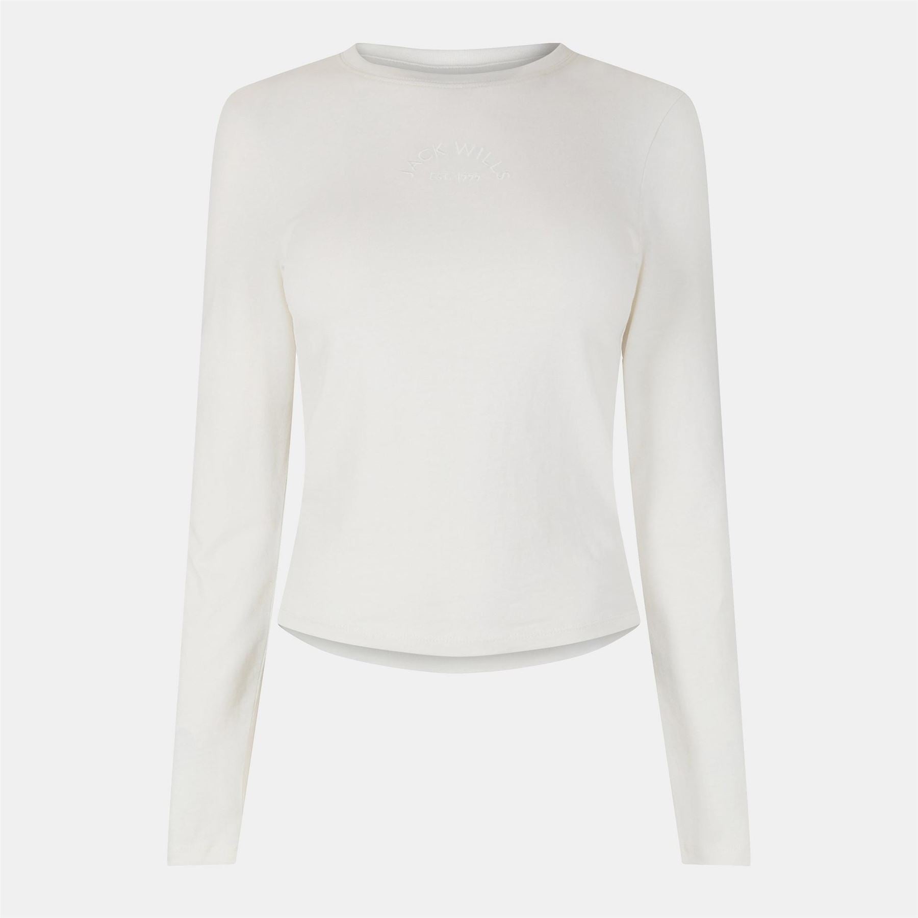 Jack Wills Slim Fit Crew Neck Long Sleeve T-Shirt