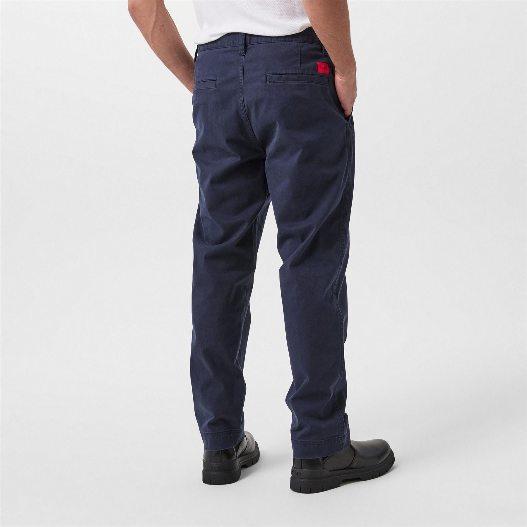 Hugo Tailored Straight Leg Trousers