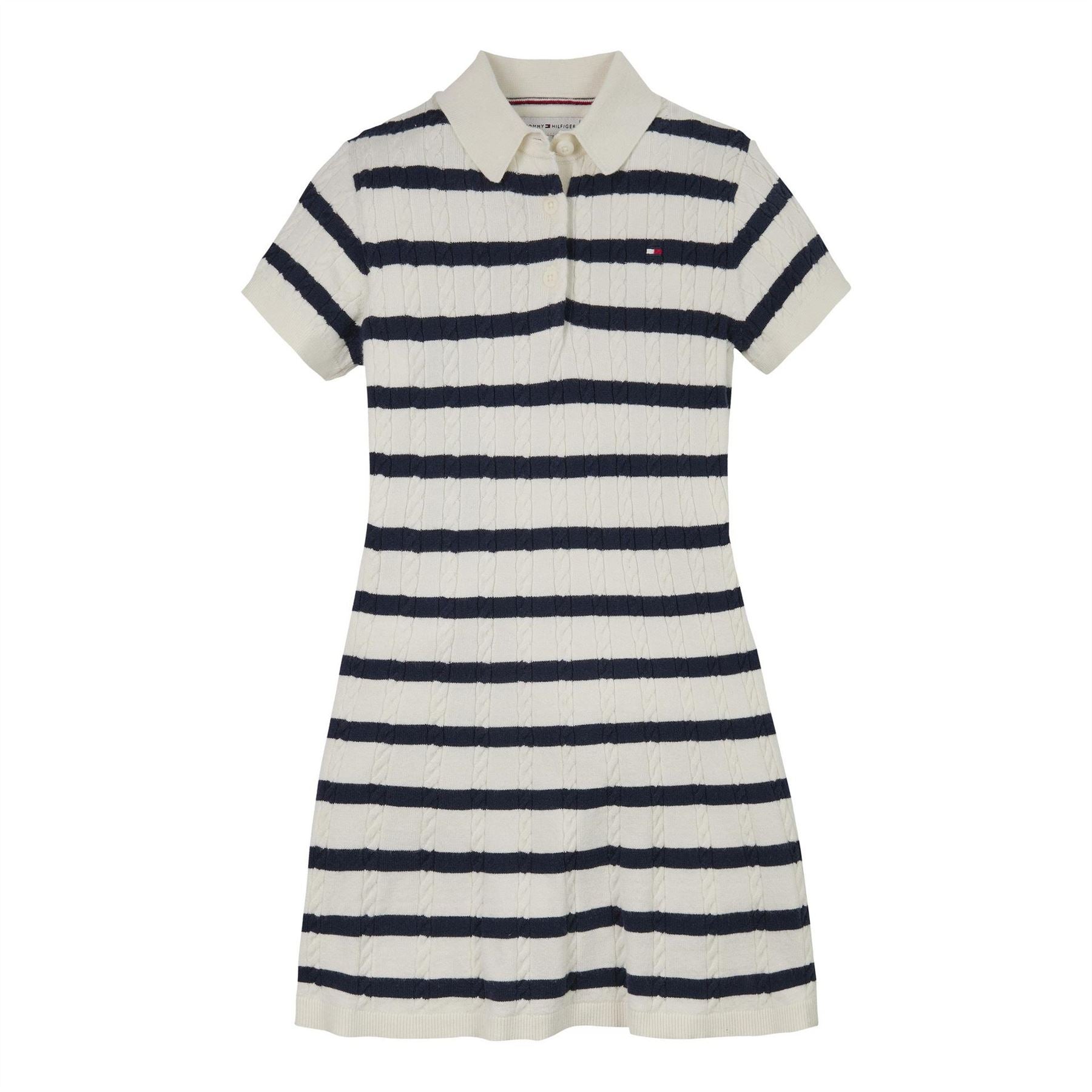 Tommy Hilfiger Collared Neck Mini T-Shirt Dress