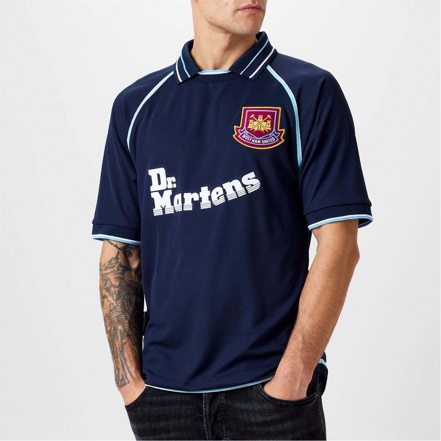 Score Draw West Ham United Retro Away Shirt 00 Adults