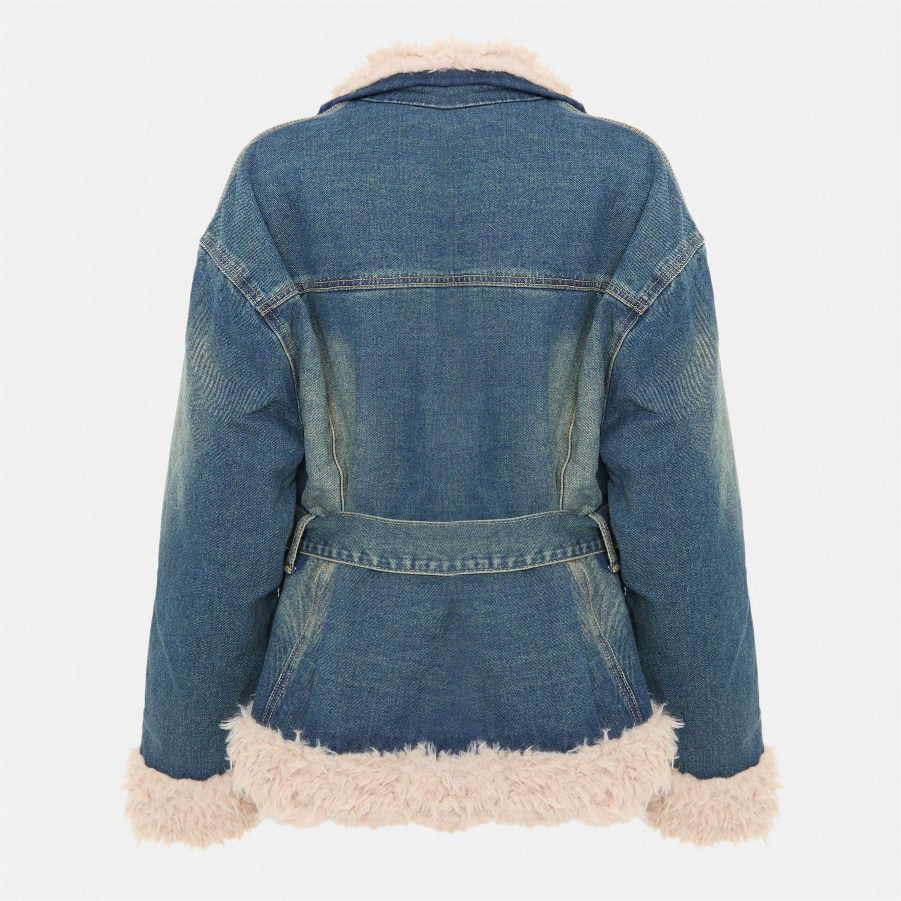 I Saw It First Lined Denim Belted Jacket