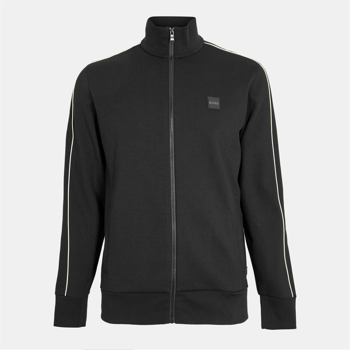 Boss Sommers Regular Fit Funnel Neck Long Sleeve Athletic Top