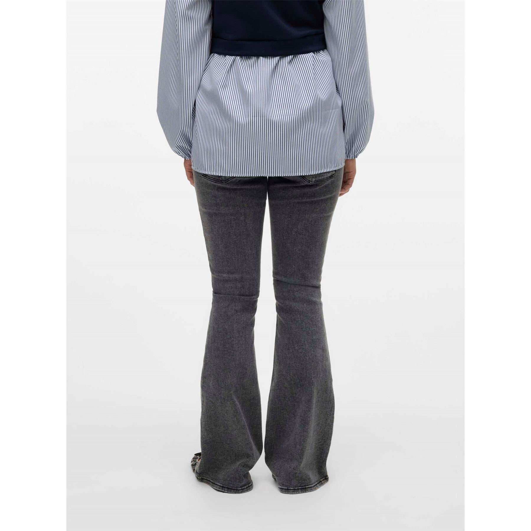 Mamalicious Mlosaka Flared Five Pocket Jeans