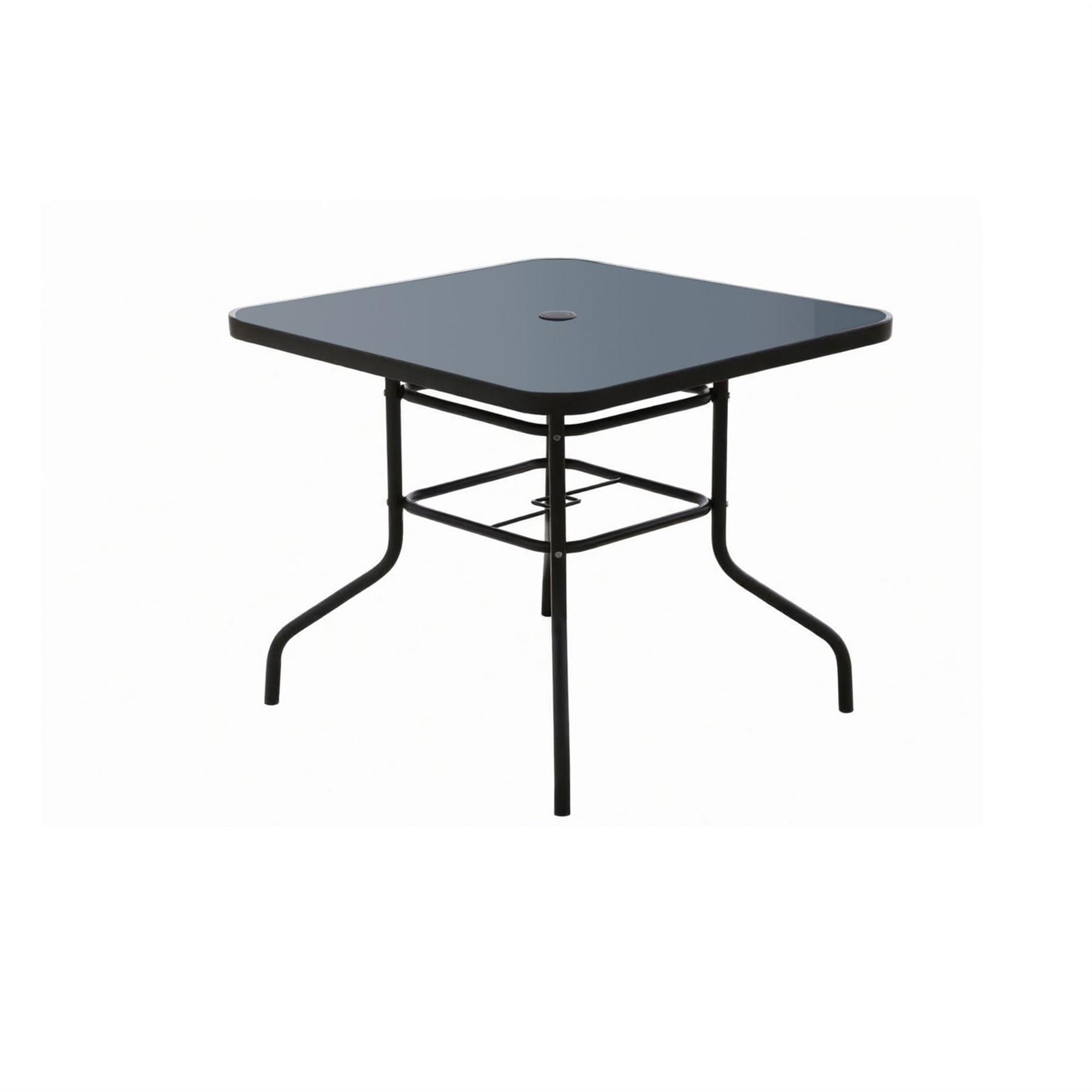 Linea Piece Glass Top Weather Resistant Garden Furniture Set