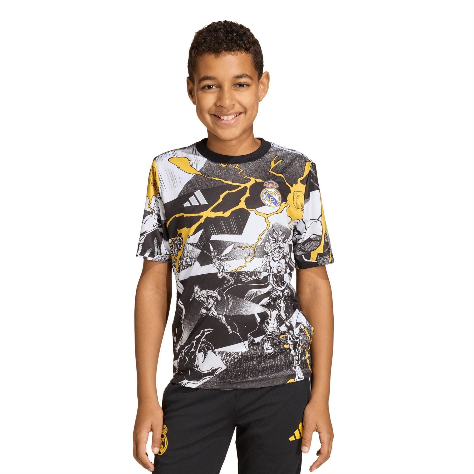 adidas Kids Real Madrid Short Sleeve T-Shirt