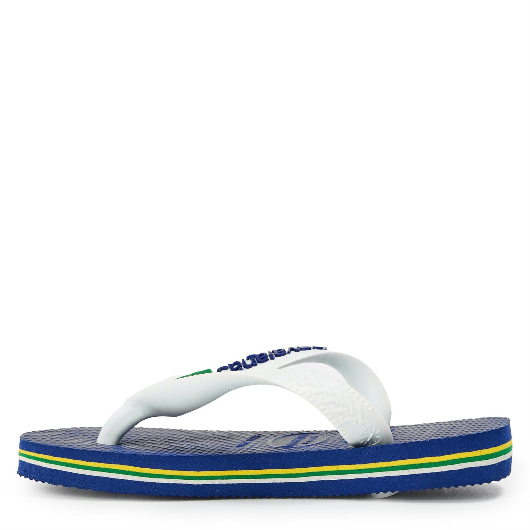 Havaianas Brasil Logo Marine Blue 25 26 Flip Flops Unisex Kids