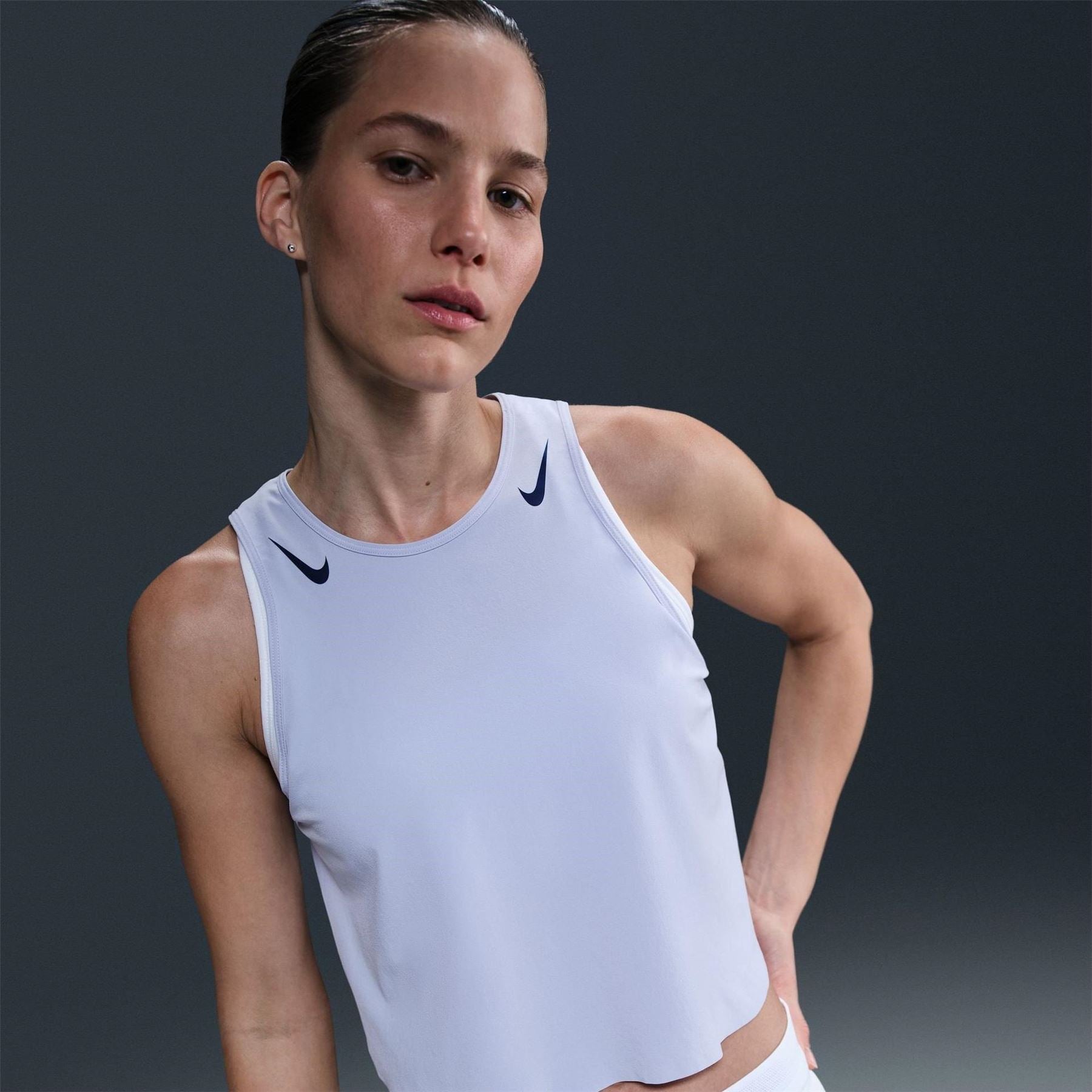 Nike Womens Aeroswift Dri Fit Adv Running Crop Tank Top
