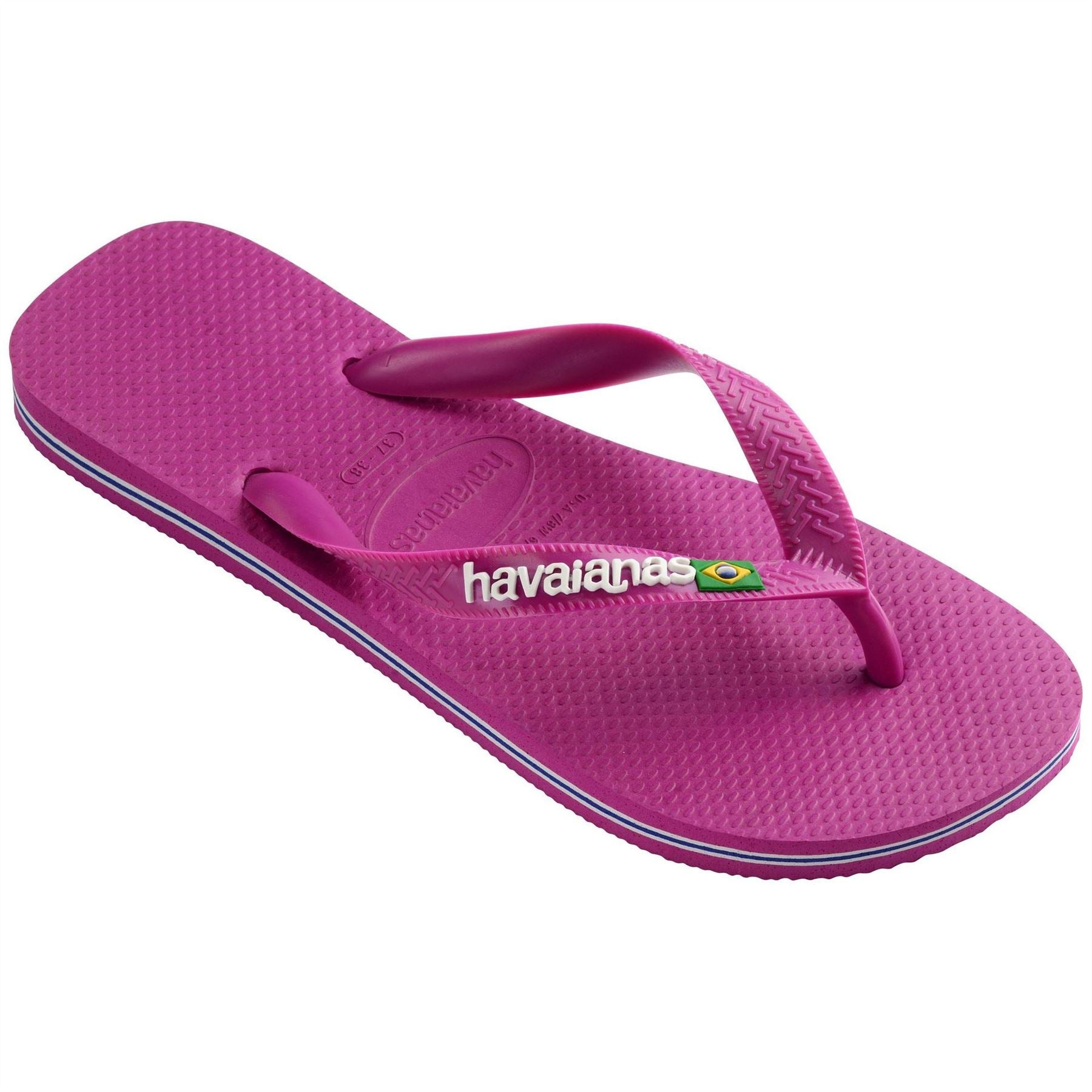 Havaianas Womens Hav. Brasil Logo Ruby Red Ruby Red Flip Flops