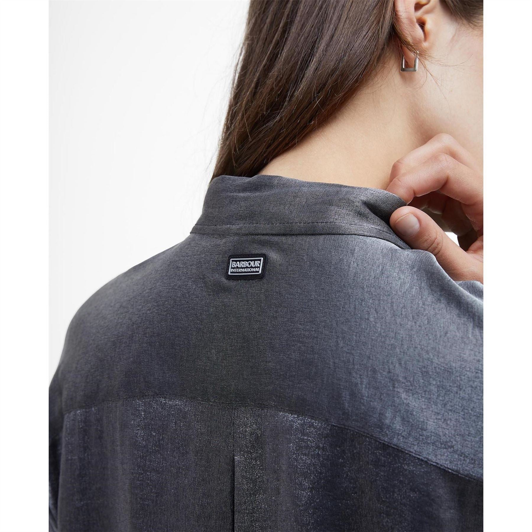 Barbour International Satin Long Sleeved Shirt
