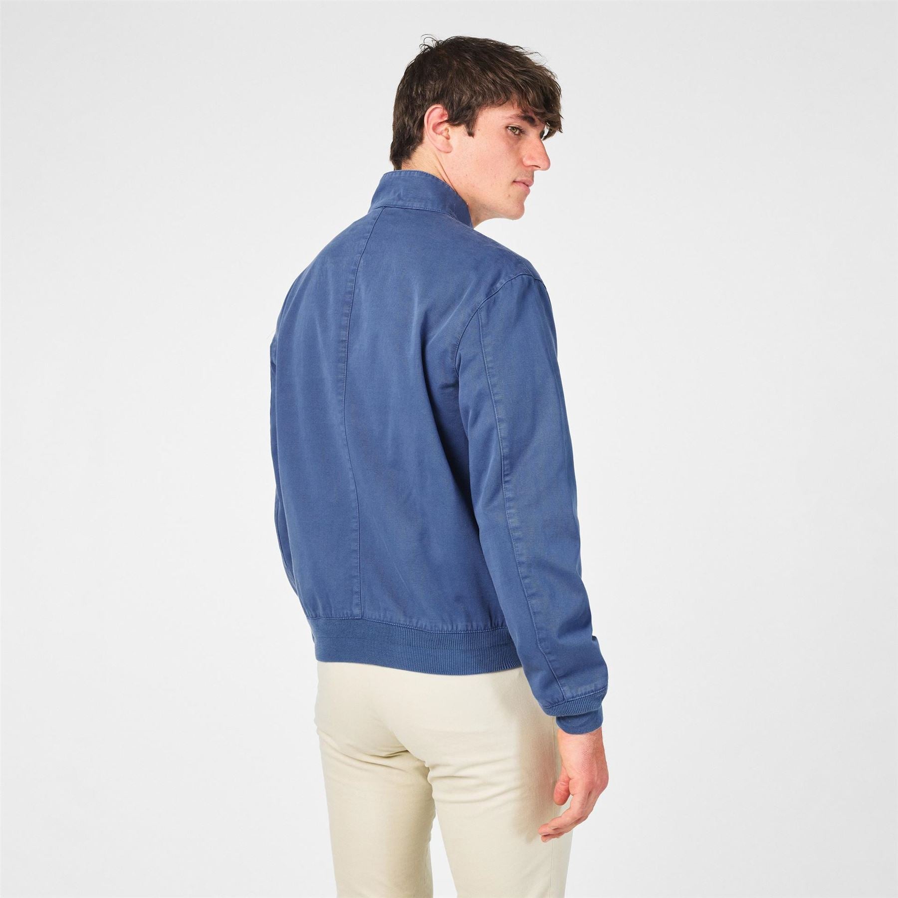 Polo Ralph Lauren Bedford Solid Patterned Ribbed Cuff Windbreaker Jacket