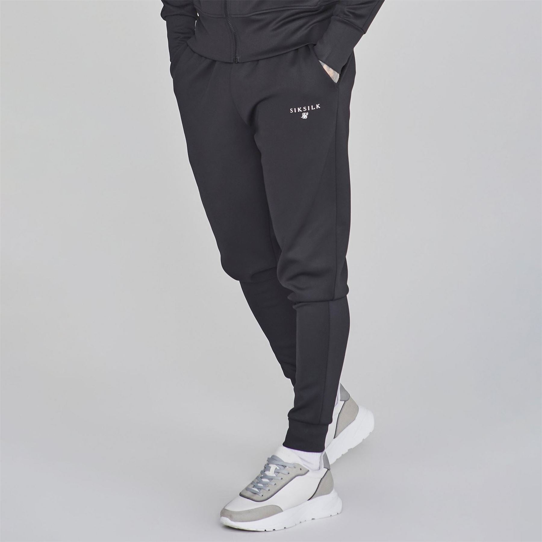 SikSilk Sik Silk Essentials Closed Hem Poly Joggers