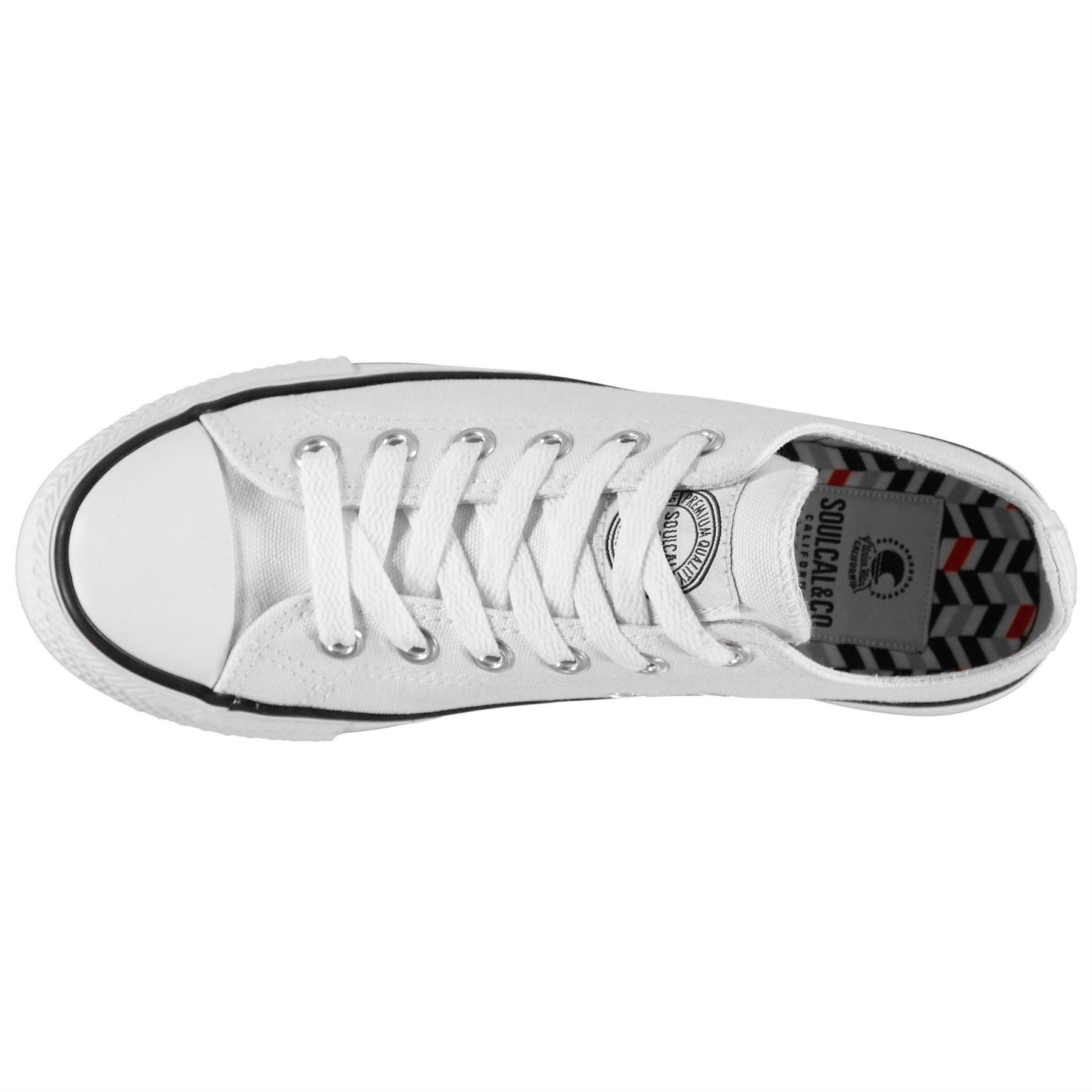 SoulCal Mens Canvasas Low Trainers