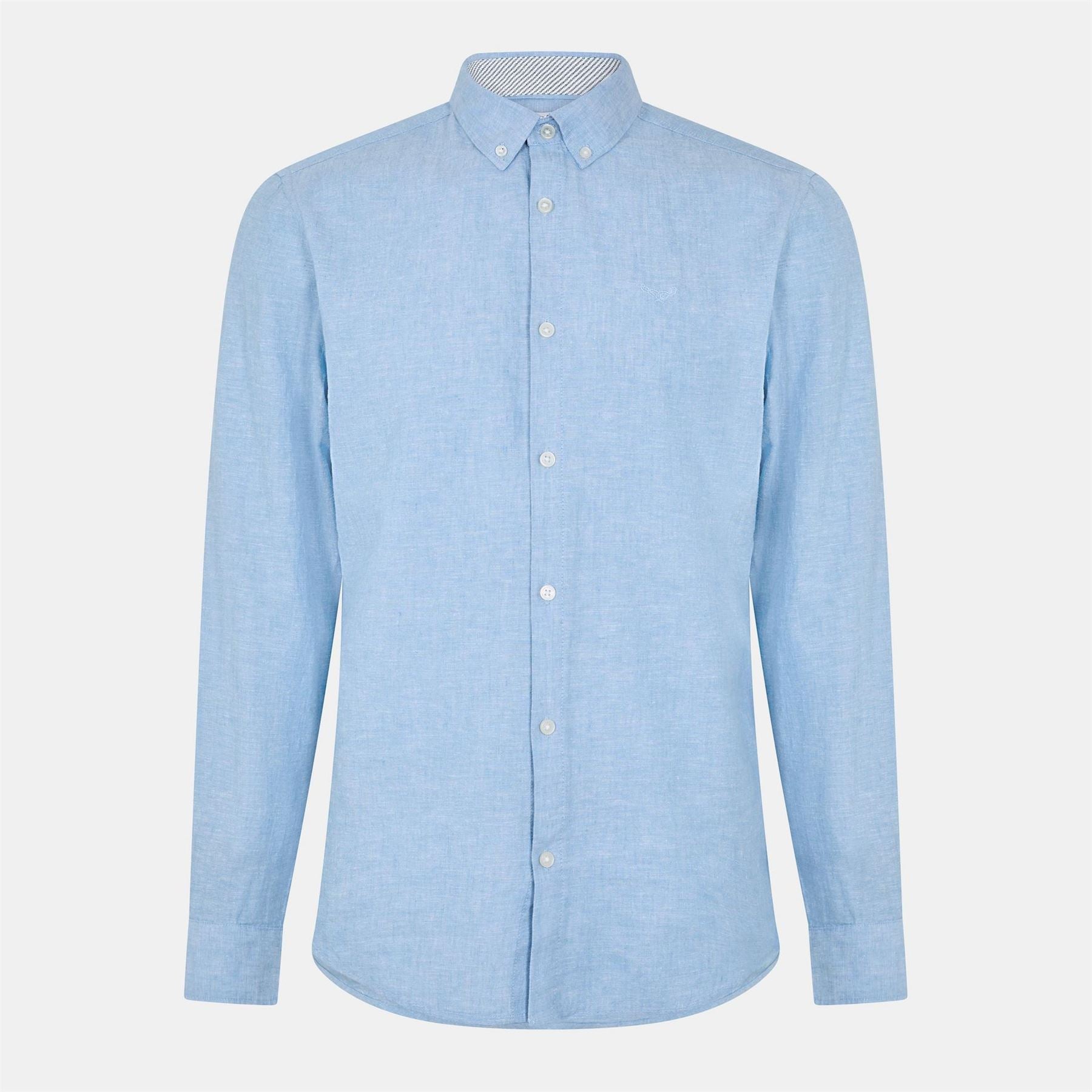 Threadbare Regular Fit Long Sleeve Button Down Collar Shirt