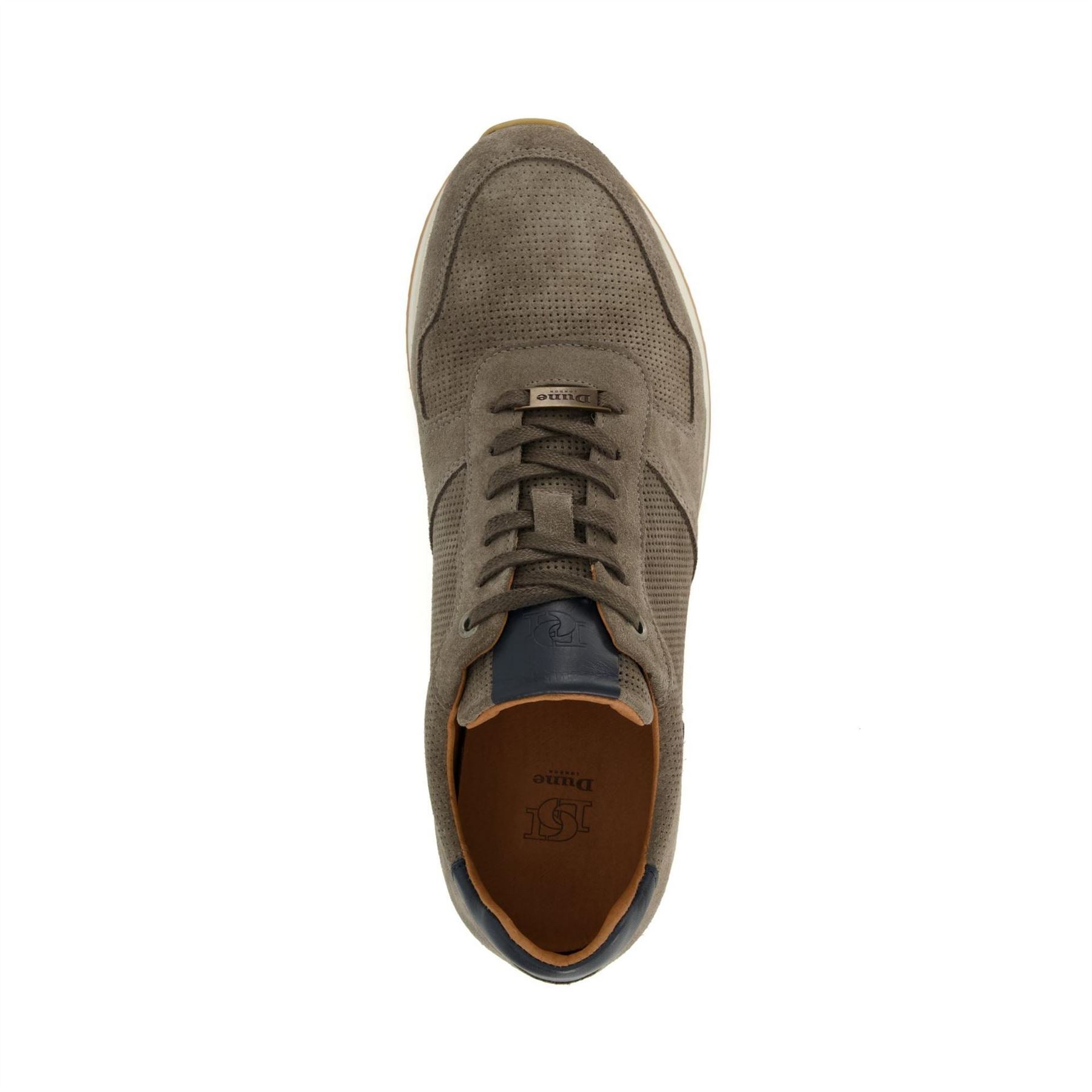 Dune London Lo Trilogy SN99 Textured Lace Up Sneakers