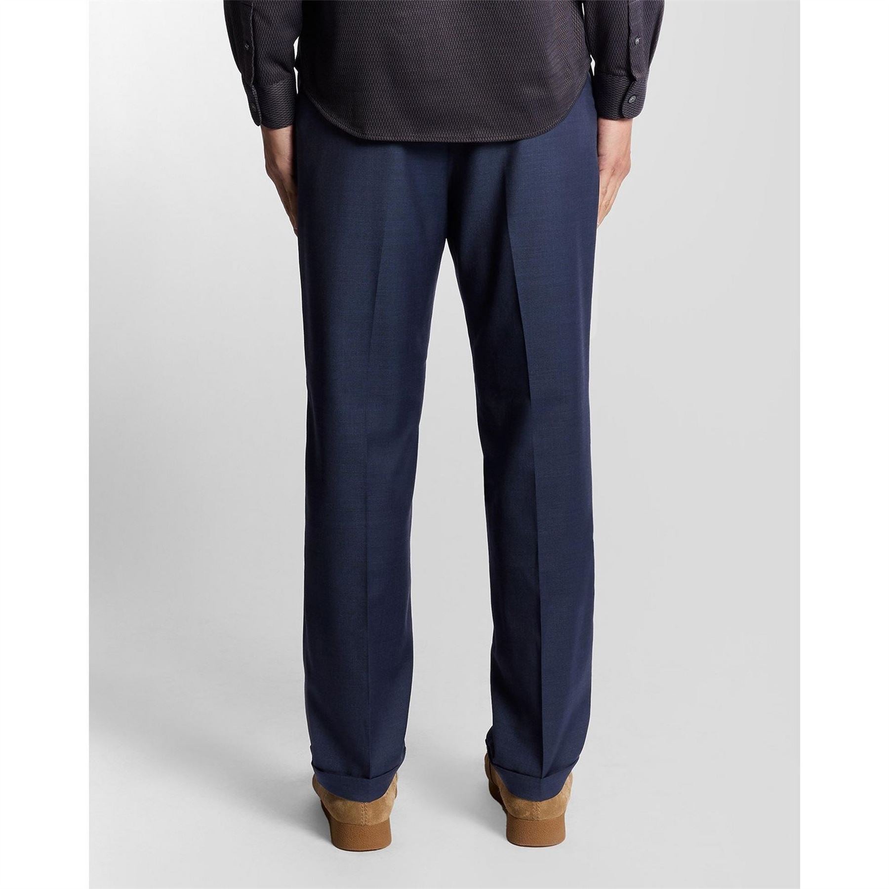 Lyle and Scott Solid Patterned Straight Chinos