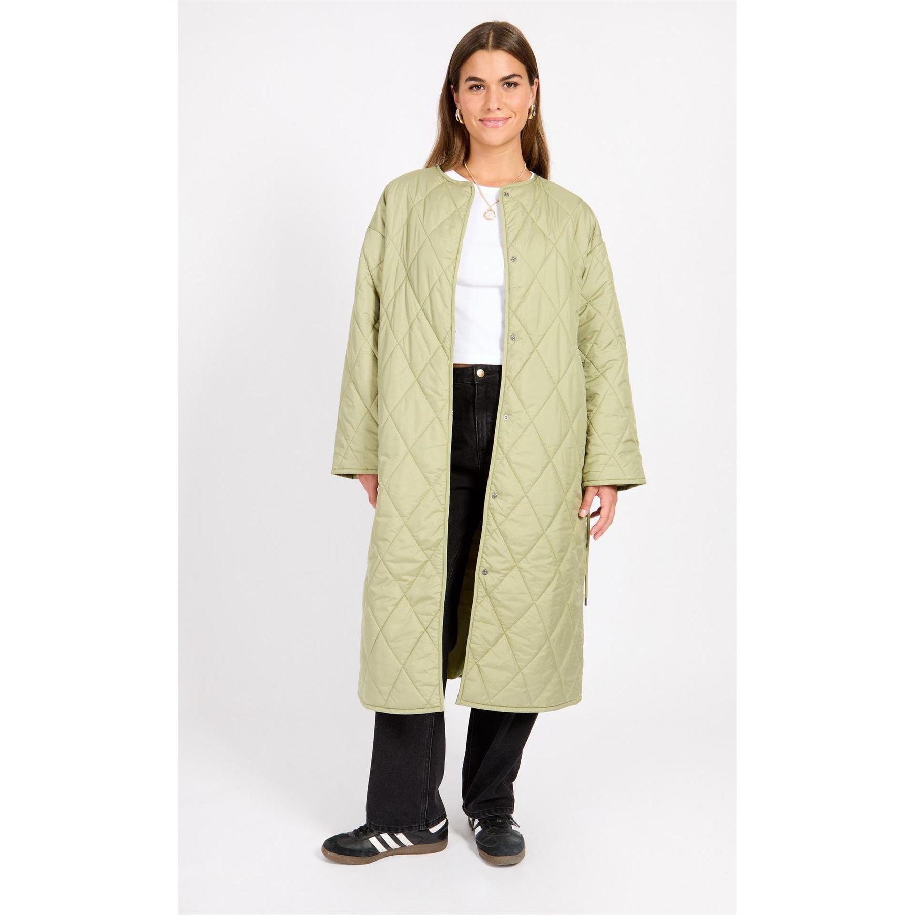 Little Mistress Quilted Belted Coat