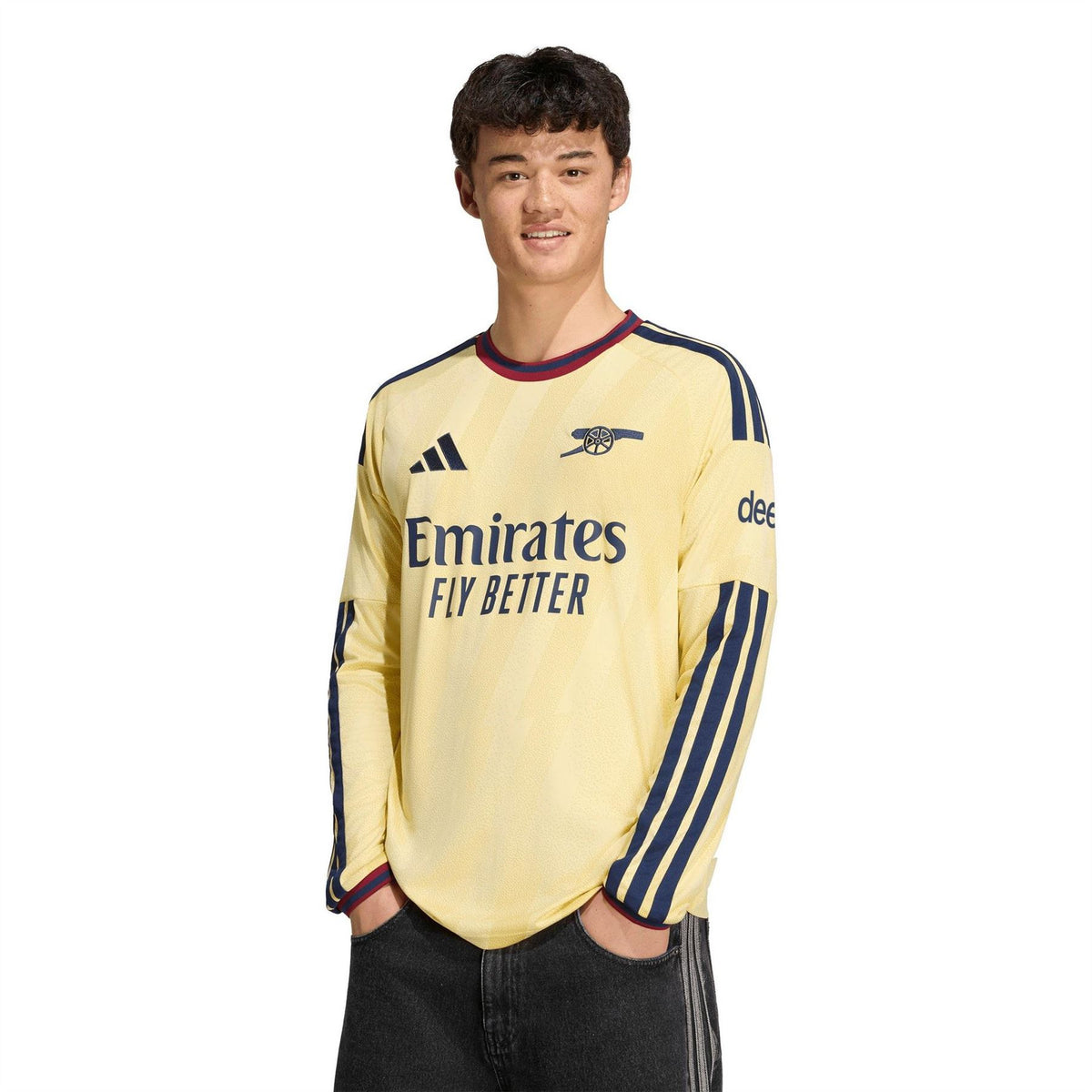 adidas Arsenal Third 24 25 Long Sleeve Slim Fit Football Shirt