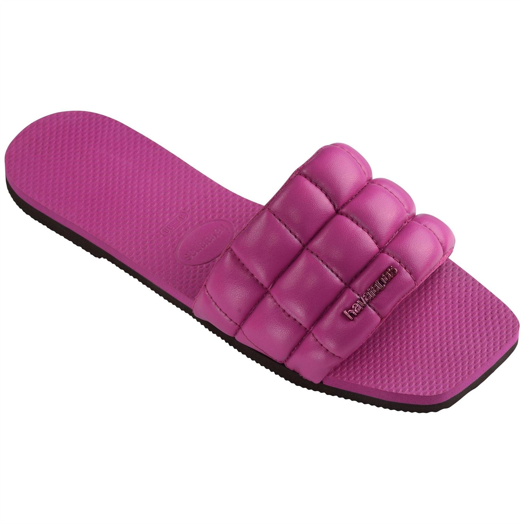 Havaianas Textured Closed Toe Slide Sandals
