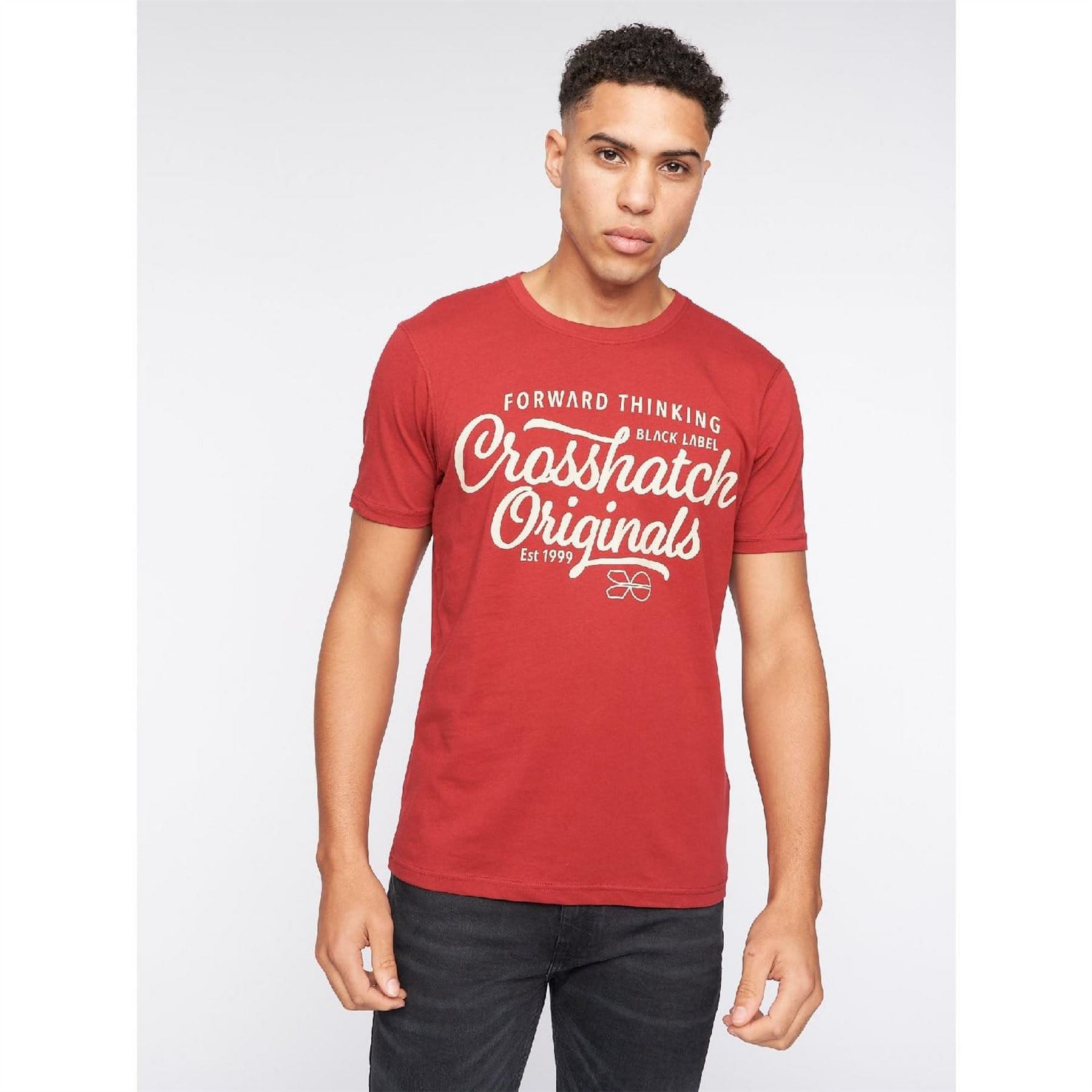 Crosshatch Pack Of Luckmoore Printed T-Shirts