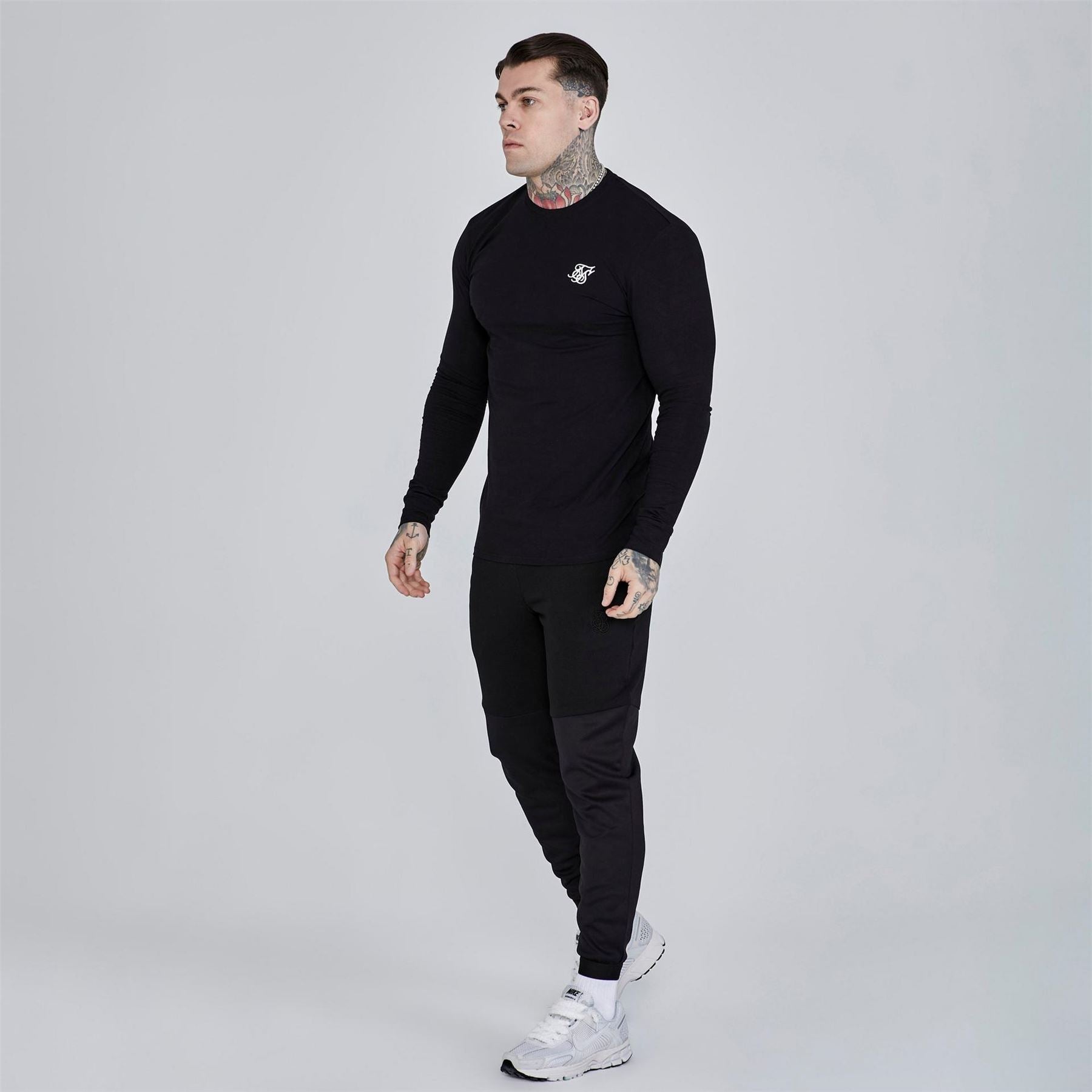 SikSilk Essential Slim Fit Crew Neck T-Shirt